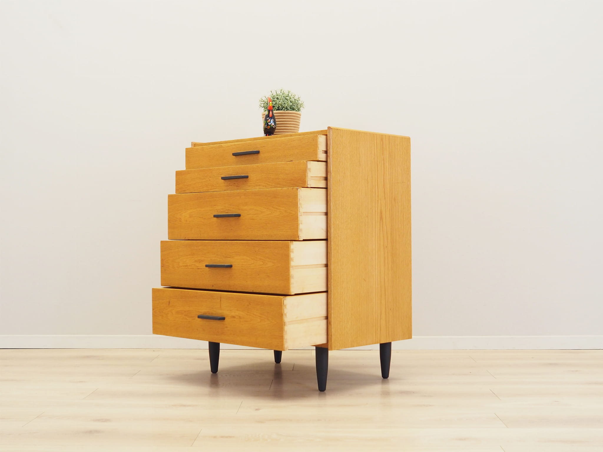 Vintage Kommode Eiche Braun 1960er Jahre