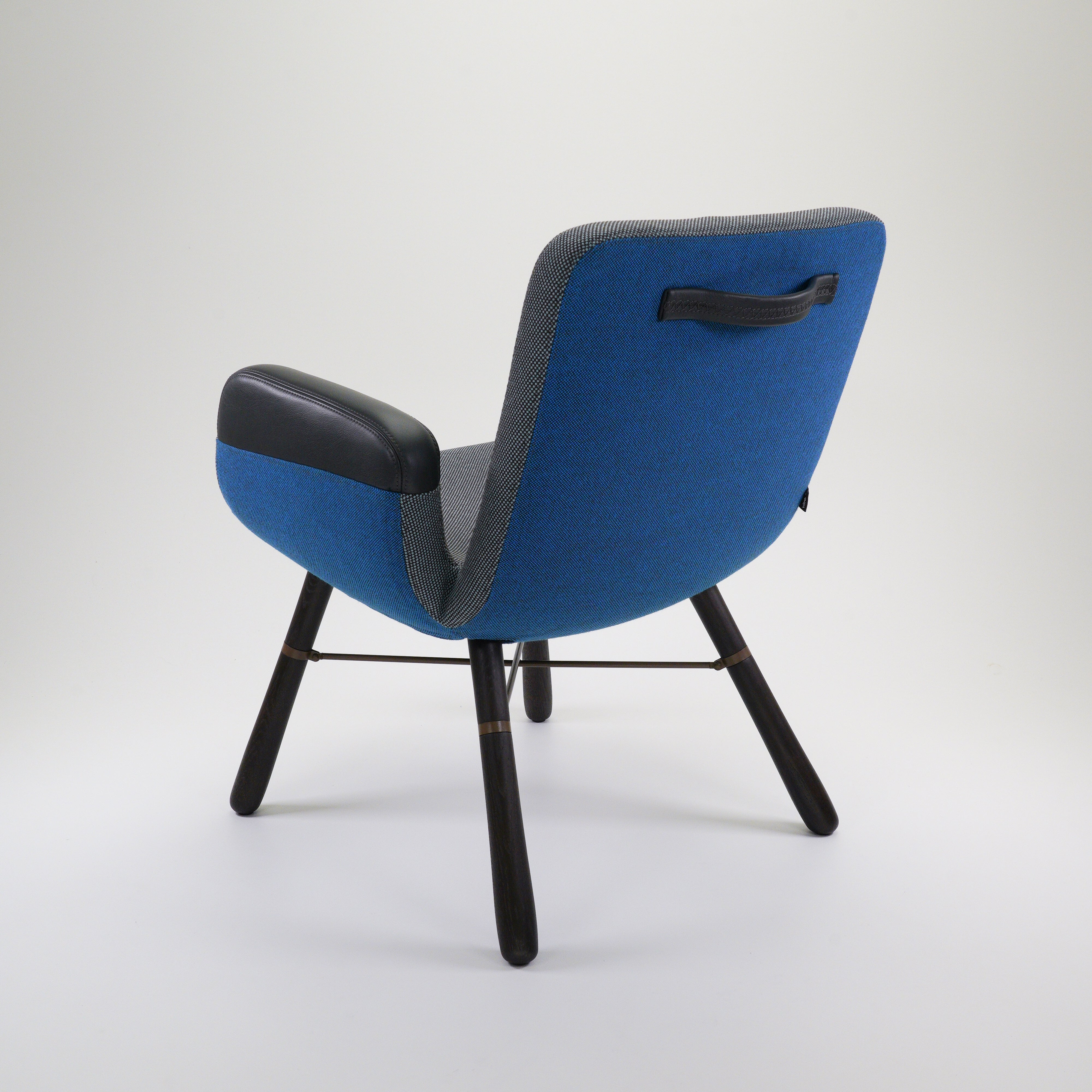 East River Chair Leder Blau