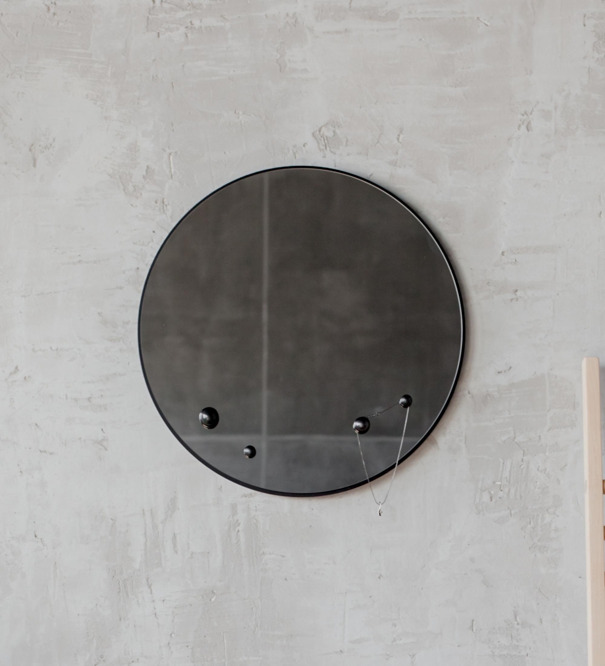 Designer Spiegel mit Schmukhaken Durchmesser 42cm