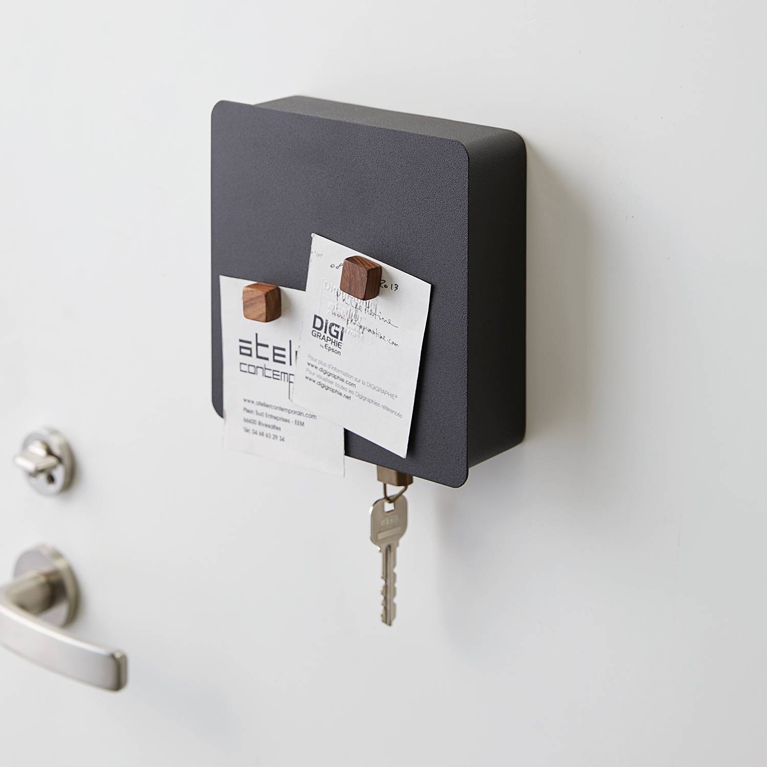 Tower Key Box Steel Black