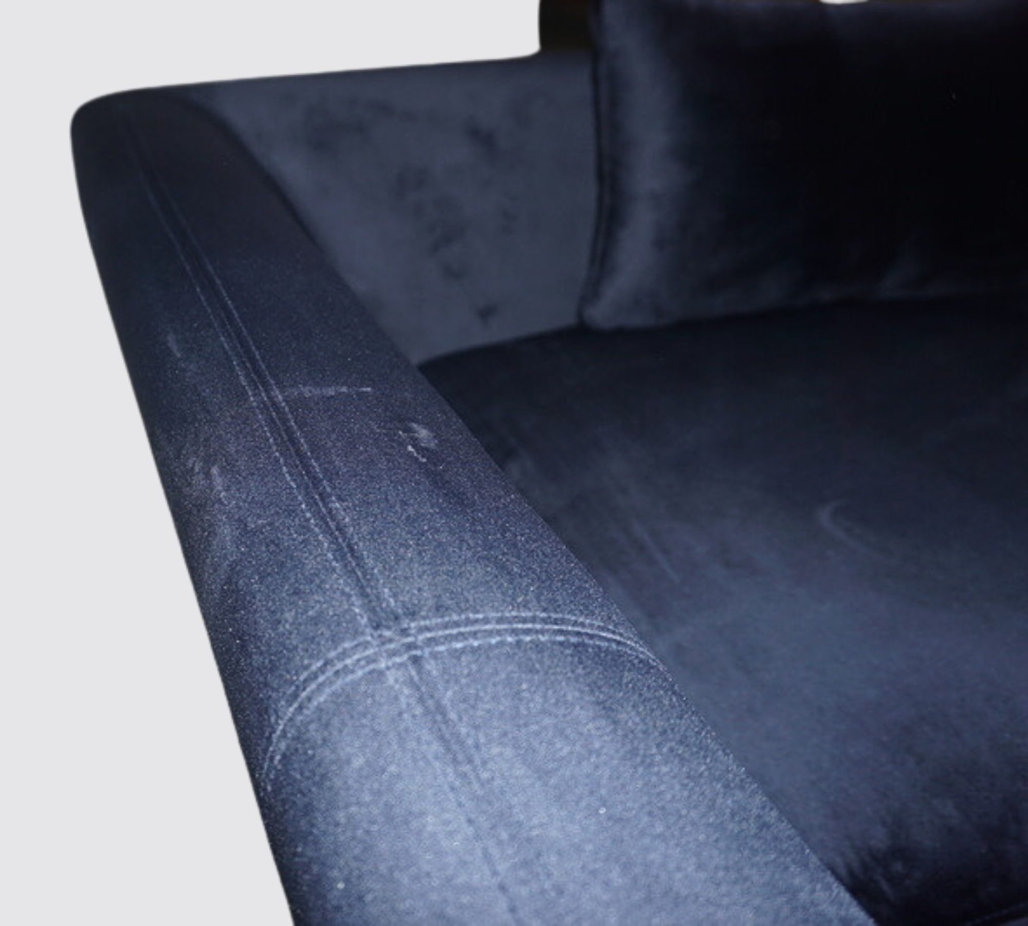 Sigrid Sofa 3-Sitzer Velour Lux Navy