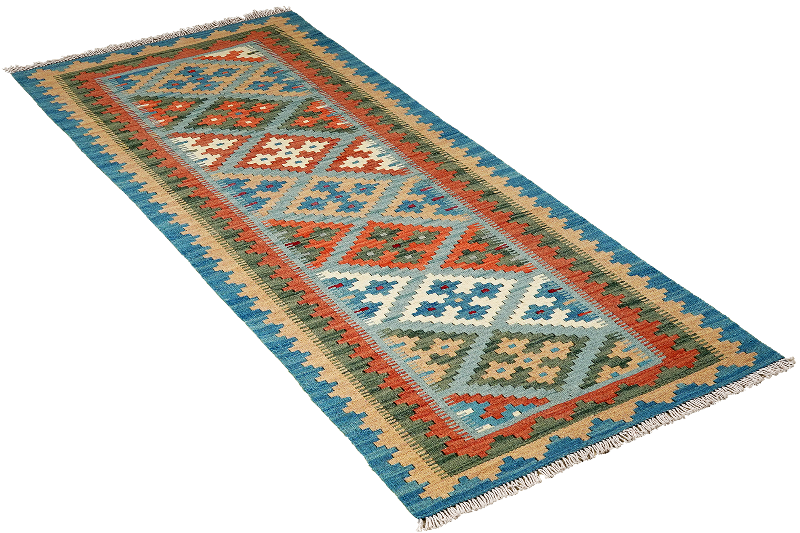 Kilim Gashgai Teppich Mehrfarbig