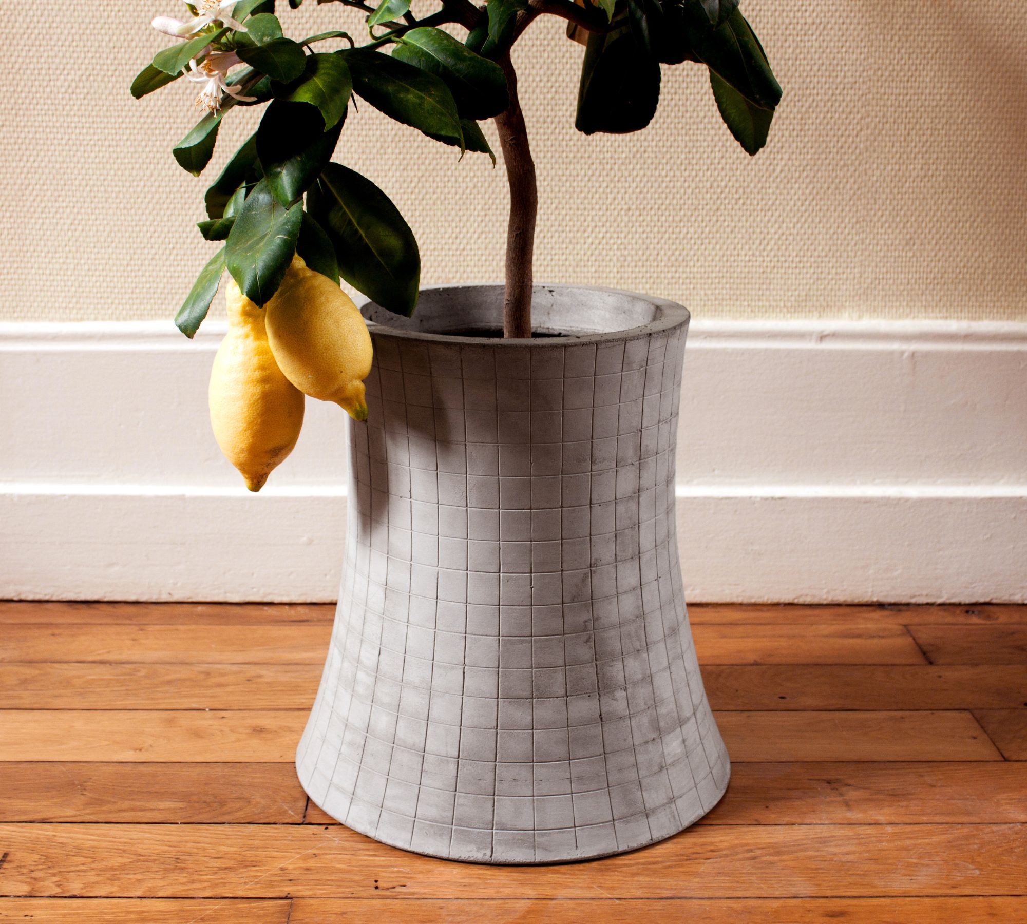 Nuclear Plant 460 Pflanztopf Faserbeton 46 cm