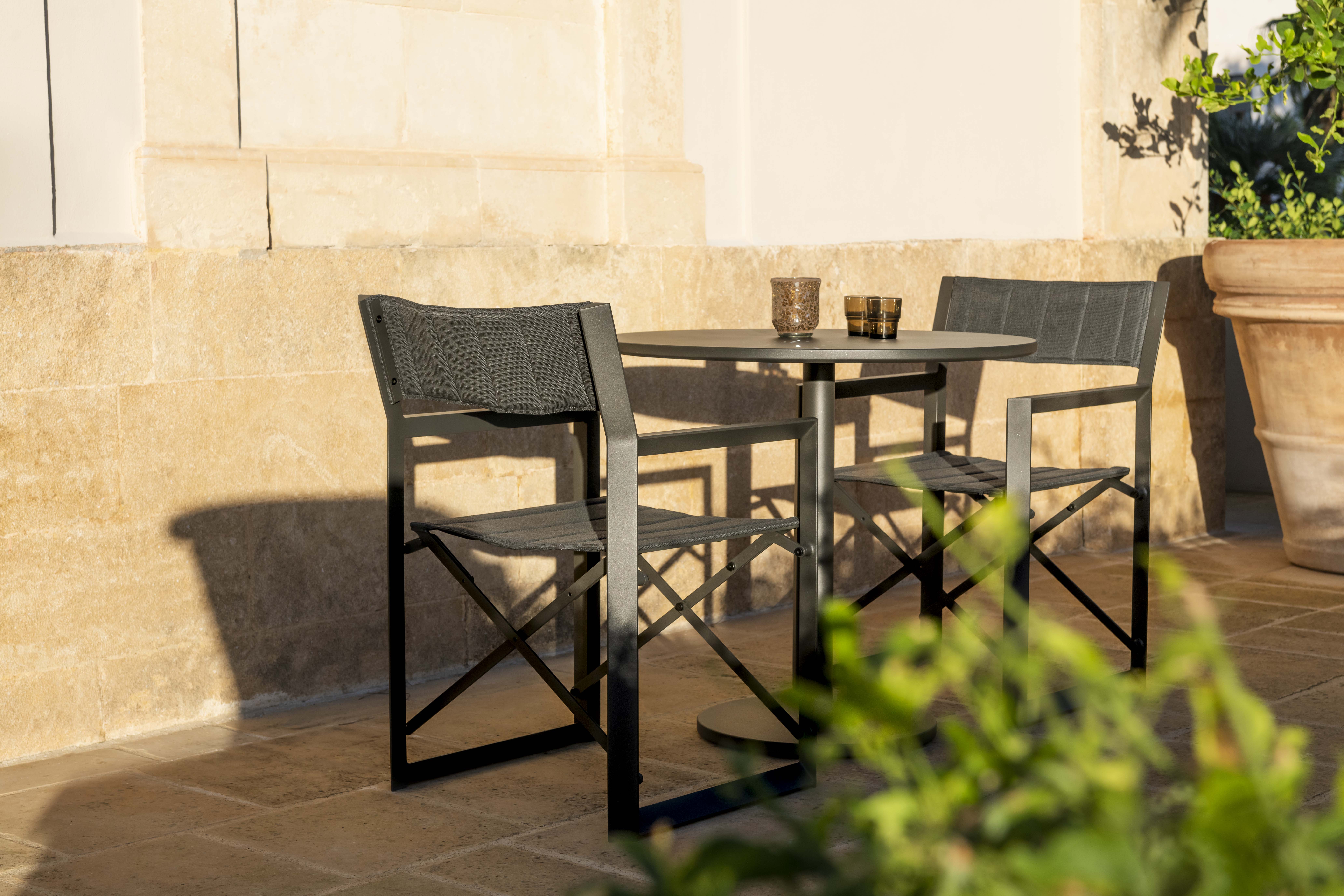 MANTRA Bistro Table Aluminum Anthracite 84x84 cm