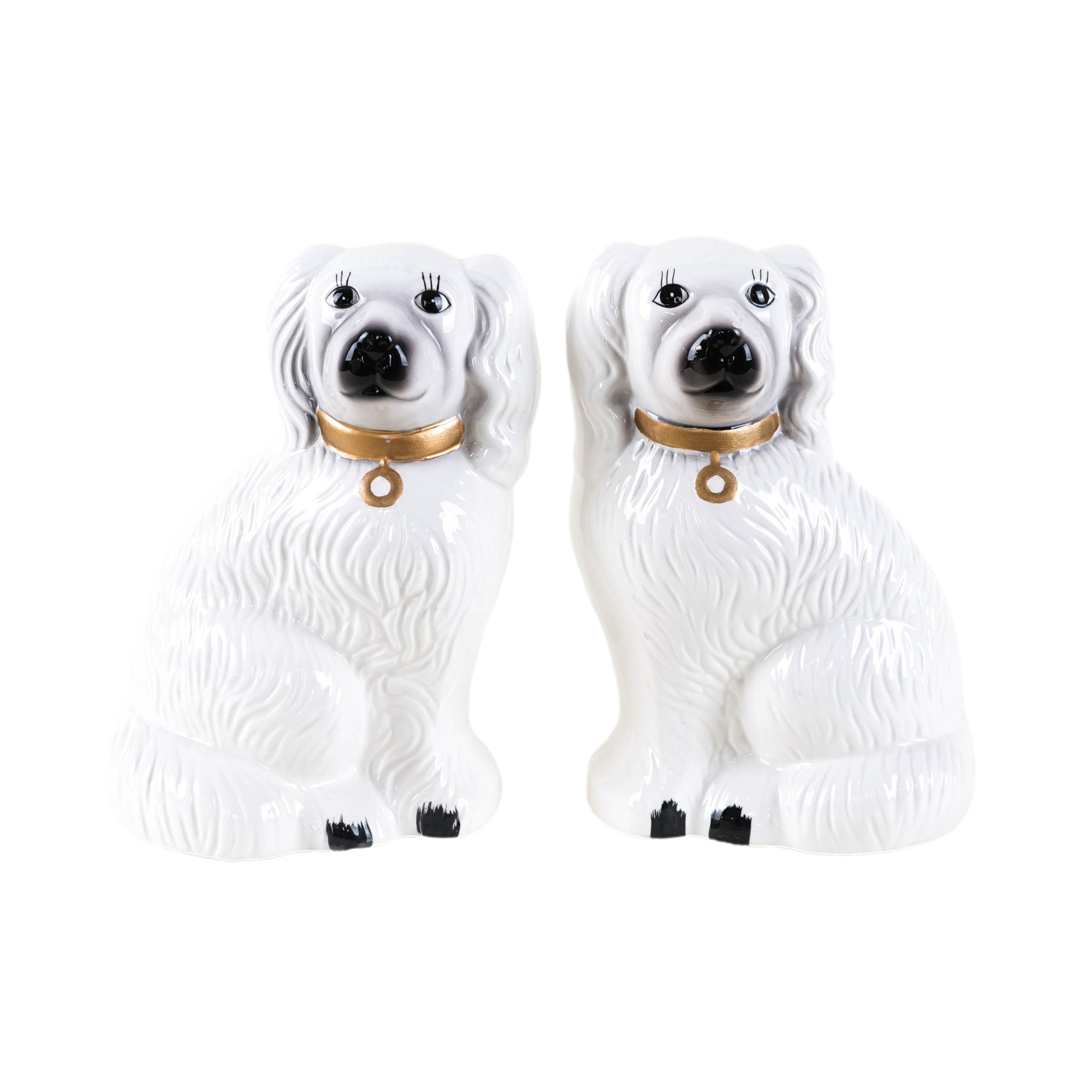 Hundefiguren Englischer Stil Keramik 1970er Jahre