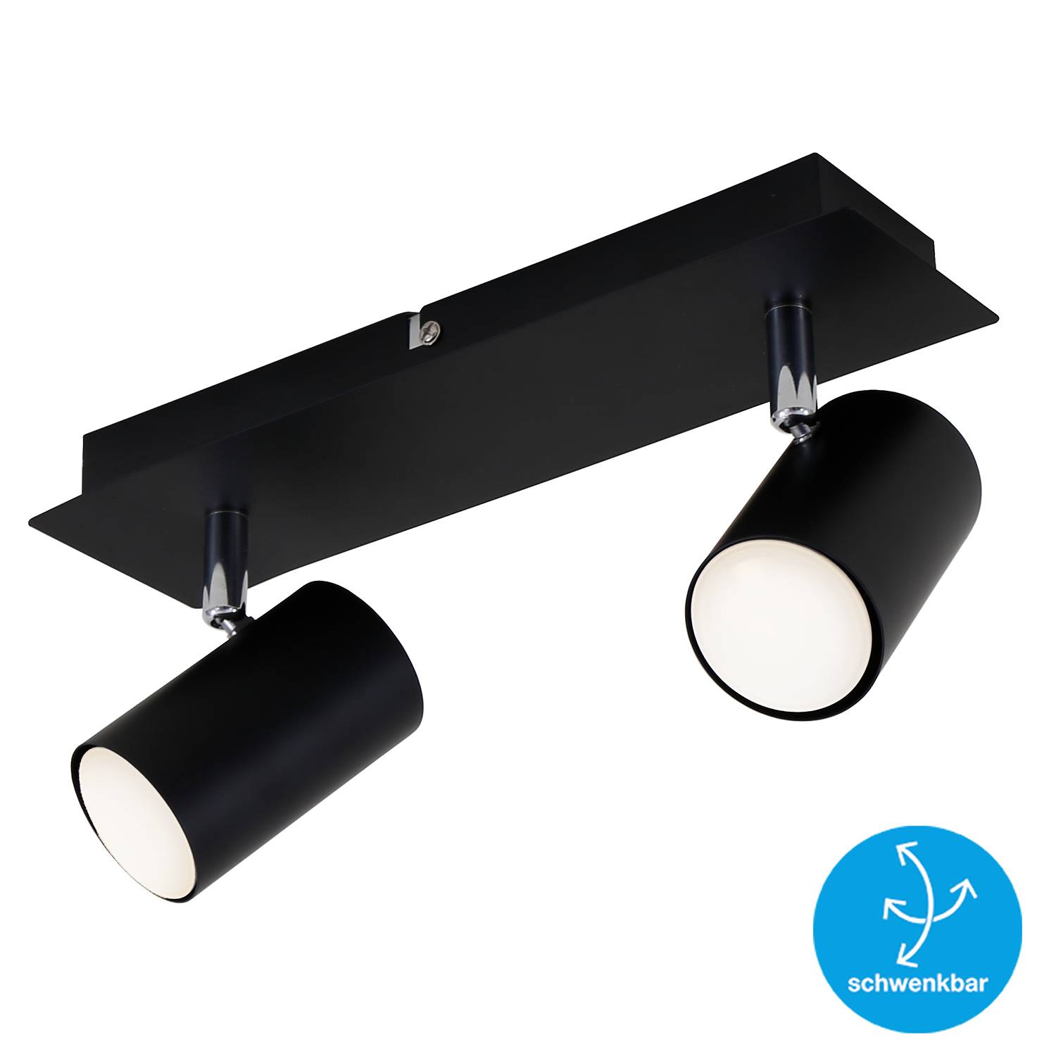 2-Flame Ceiling Lamp Run Iron