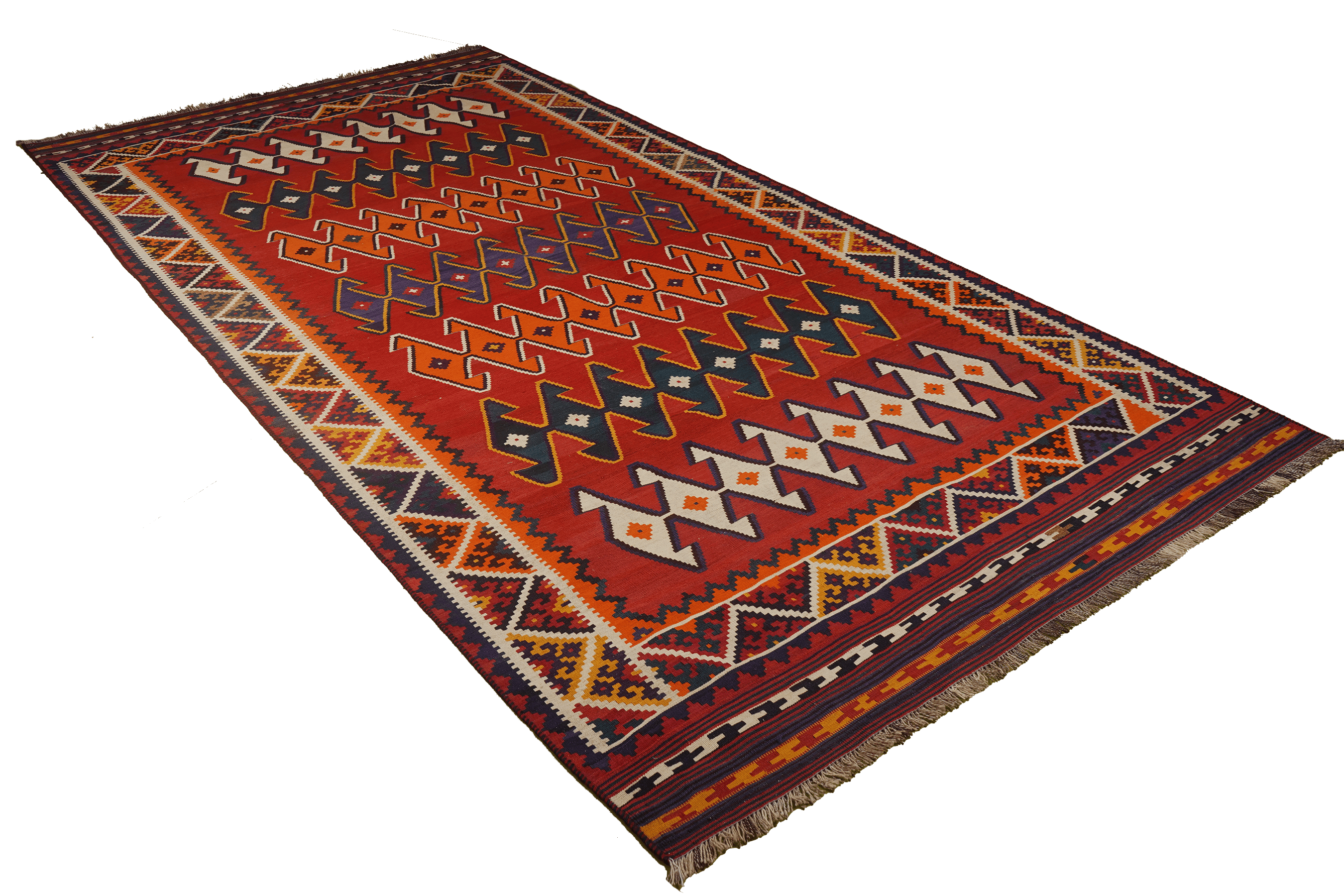 Kilim Gashgai Teppich Mehrfarbig
