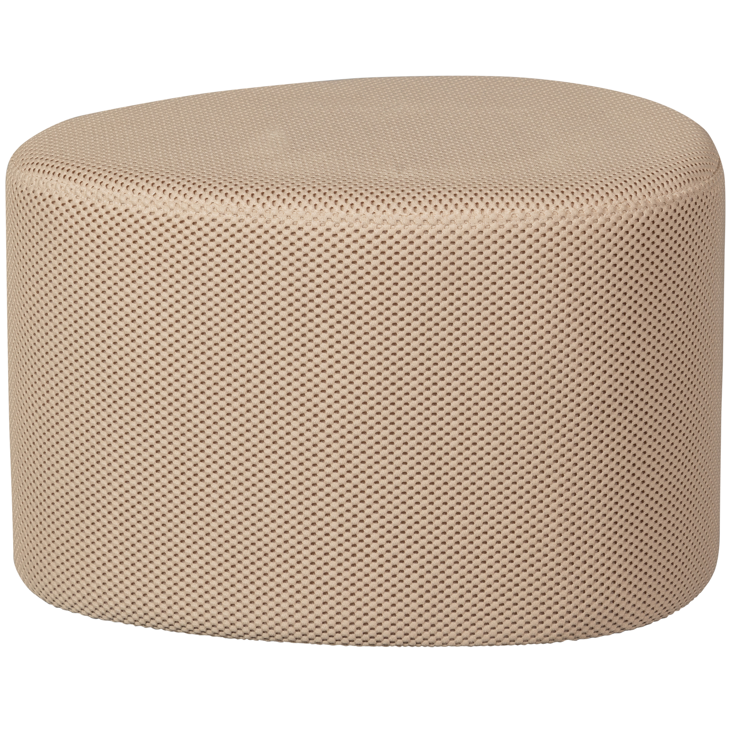 2x Puuk Footstool Woven Light Brown