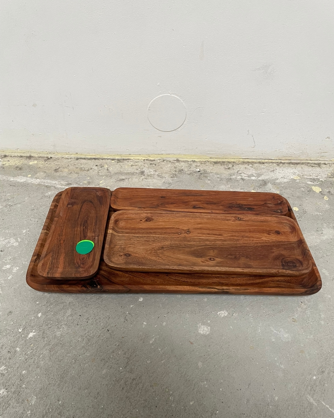 4x Planki Tablett Holz