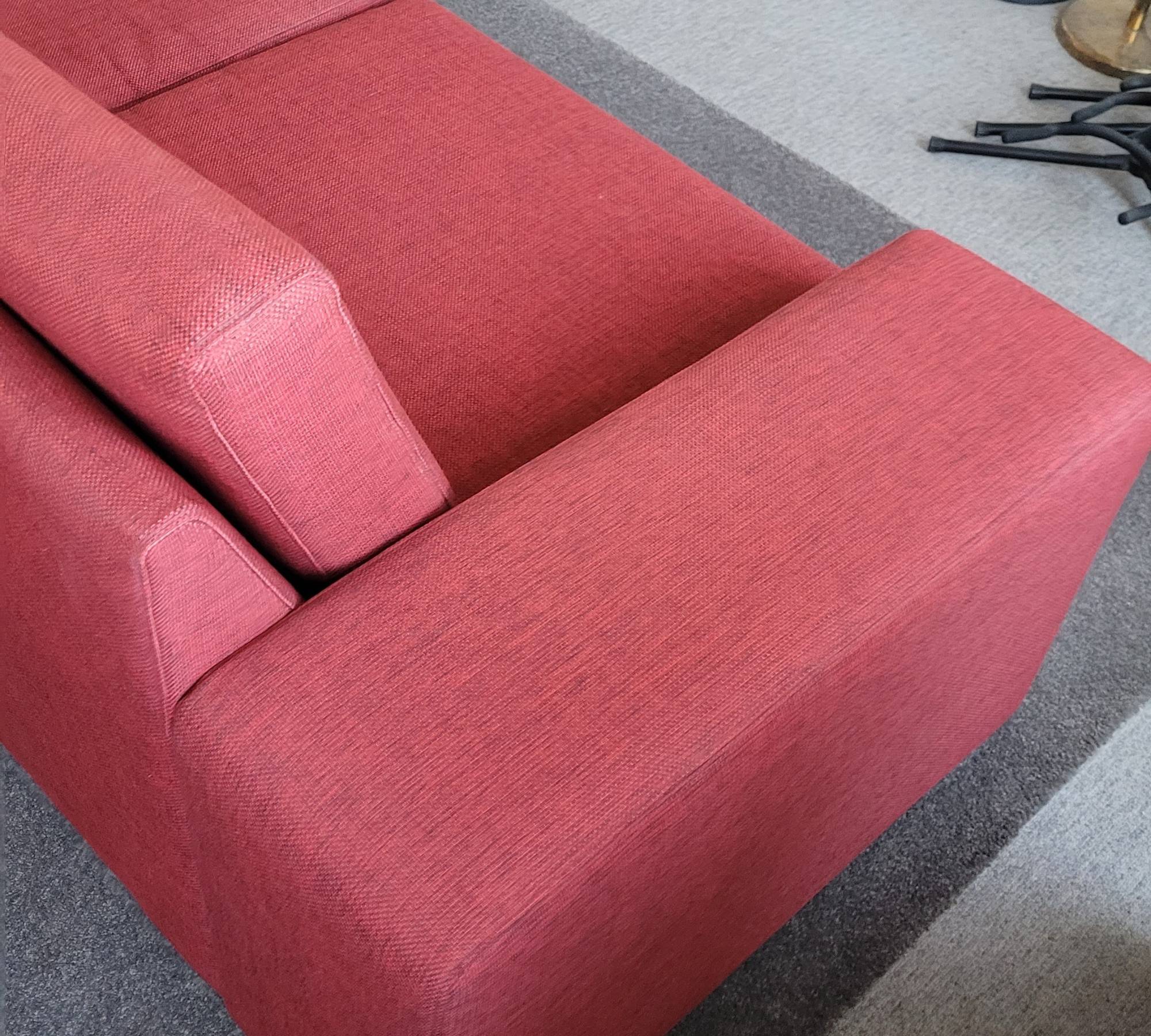 Sofa 2-Sitzer Stoff Rot 