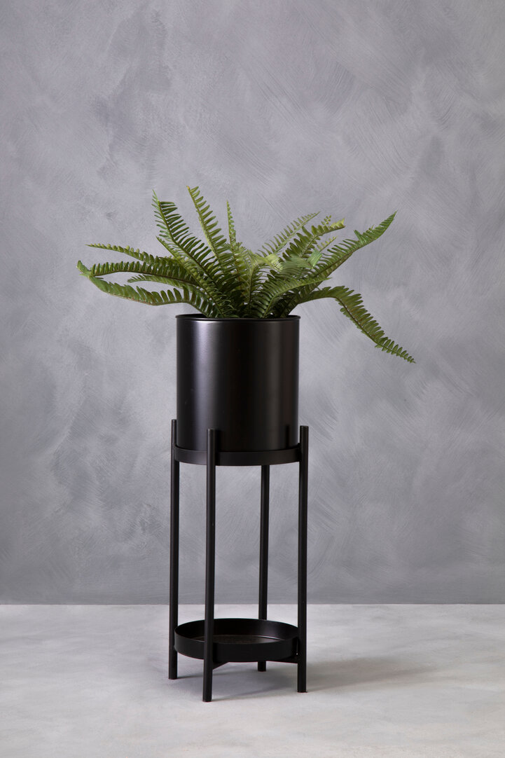 Asher Two-Tier Plant Stand Black