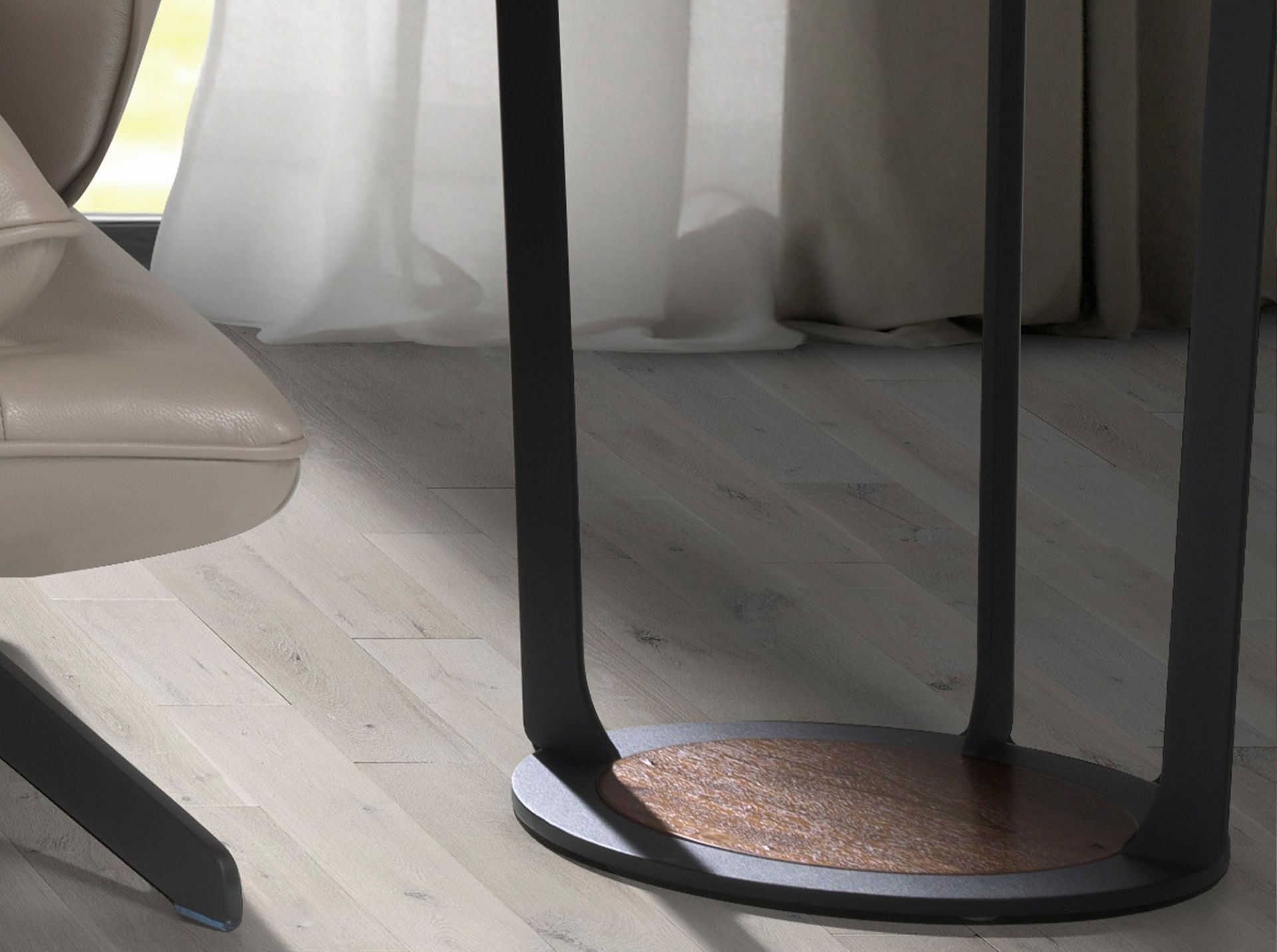 Corner side table Brown