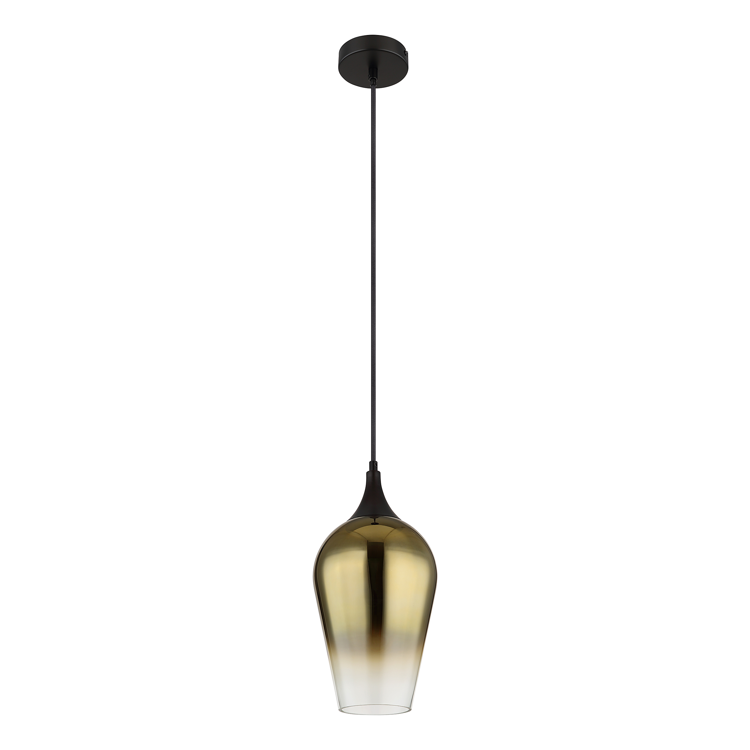 Pendant light Lavus Type D 1-Light  Colored glass  Iron Gold
