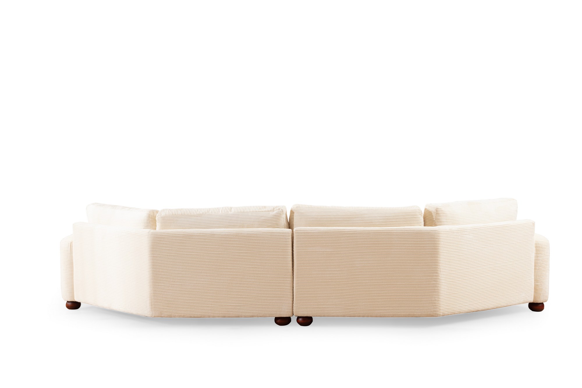 River 4-seater corner sofa Right Beige