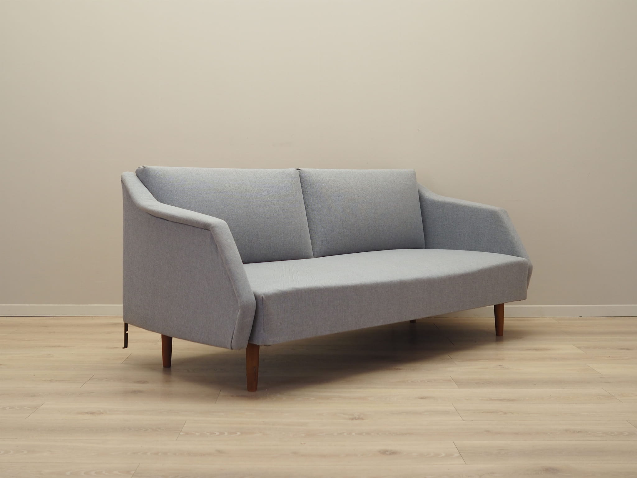 Sofa Textil Grau 1960er Jahre 