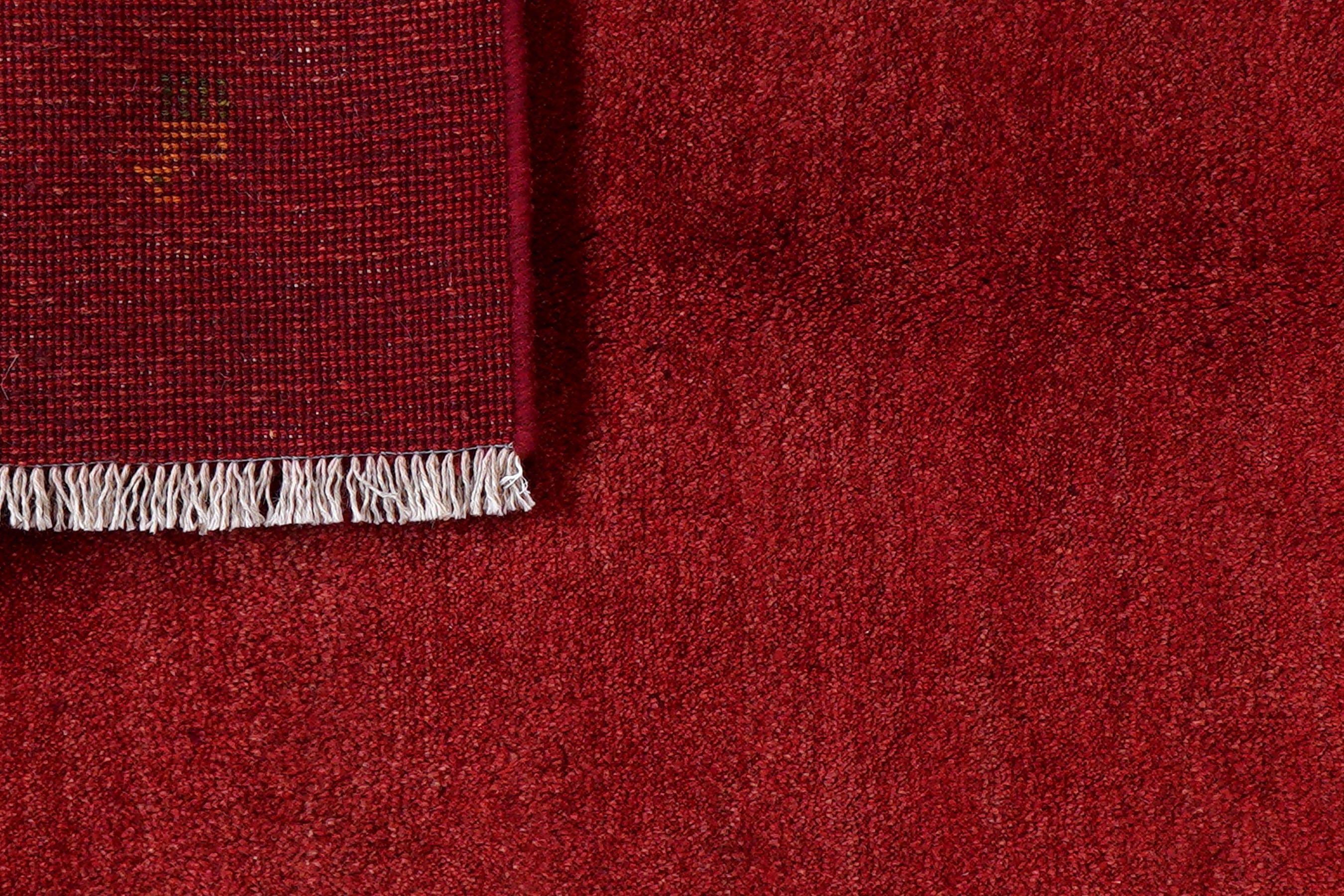 Gabbeh Teppich Rot