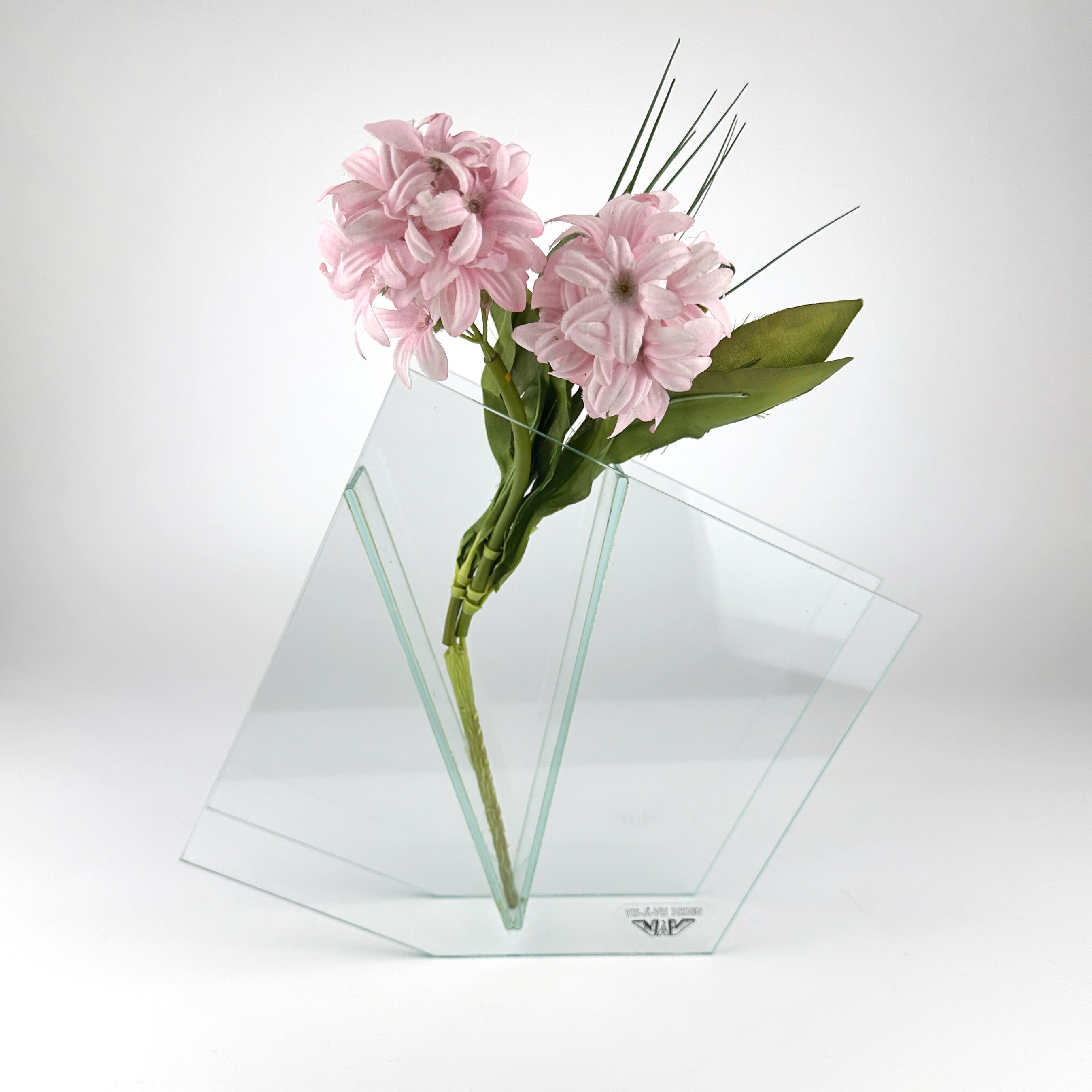 Postmodern Blumenvase Glas 1990er Jahre