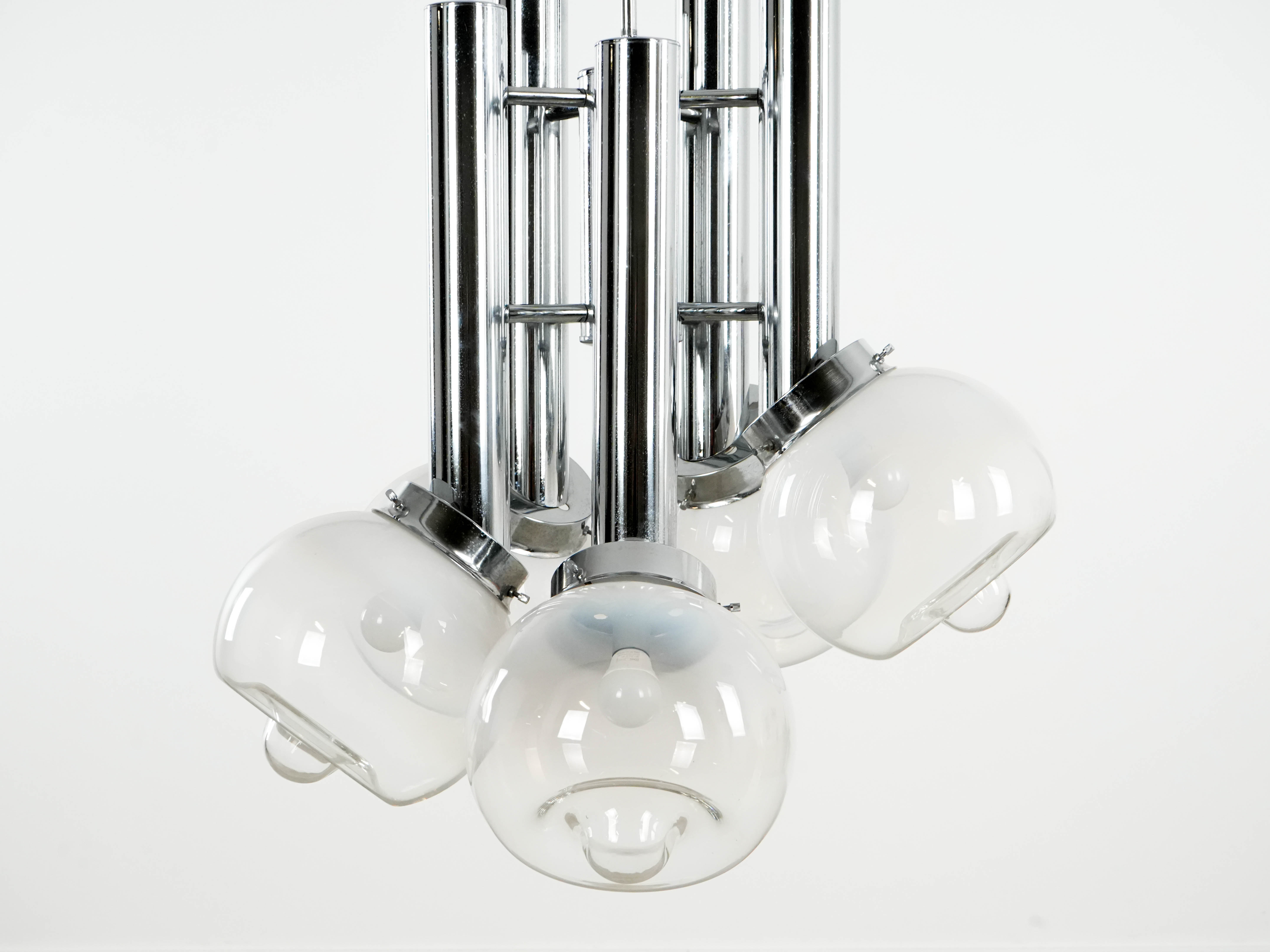Chandelier White 1970s