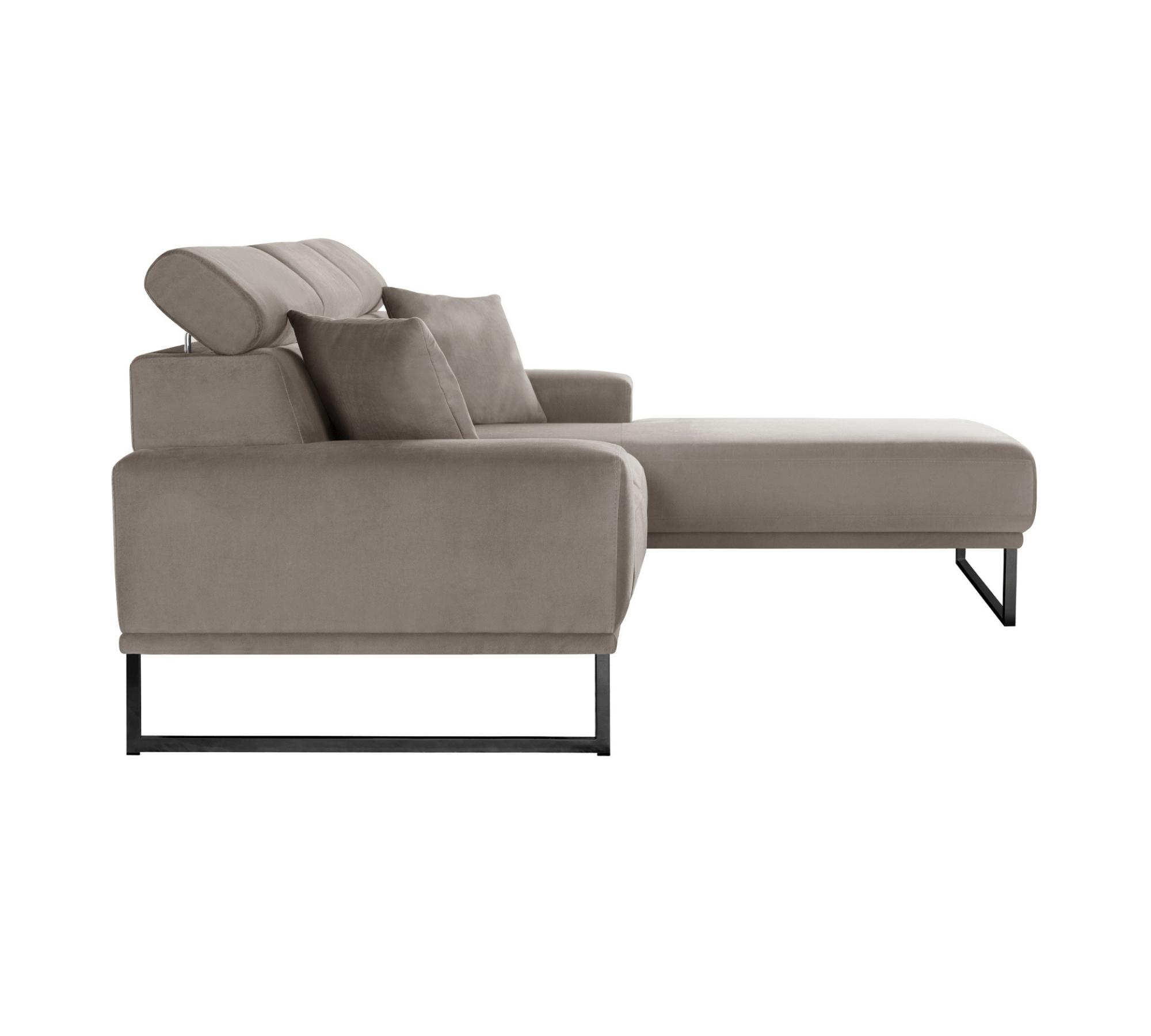 Georgia Sofa Récamiere Rechts Taupe