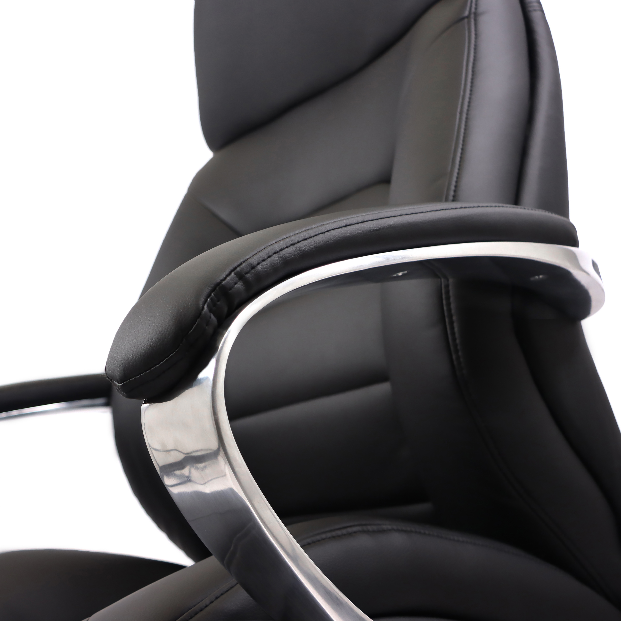 BRENTON XXL Bürostuhl Kunstleder Schwarz