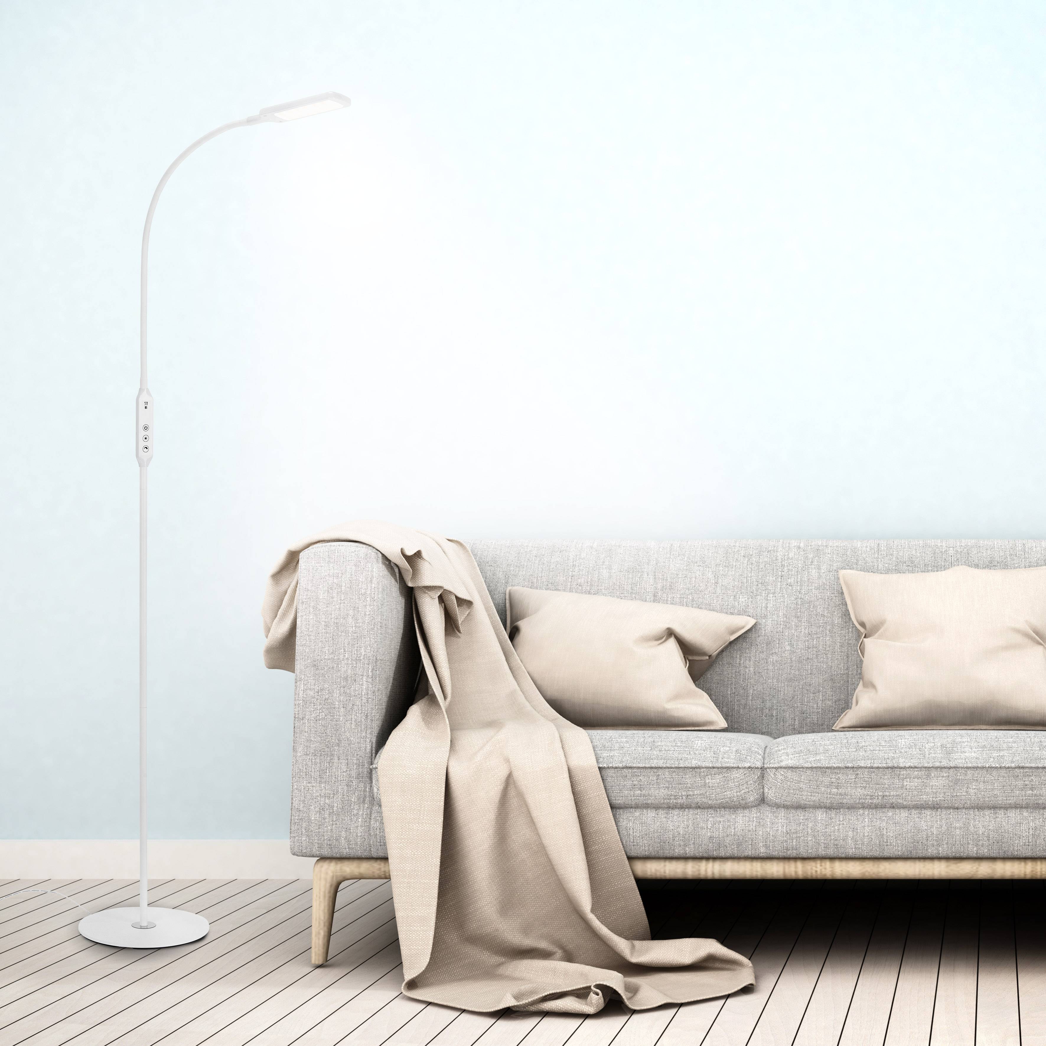 LED Floor Lamp Office Remote Steel