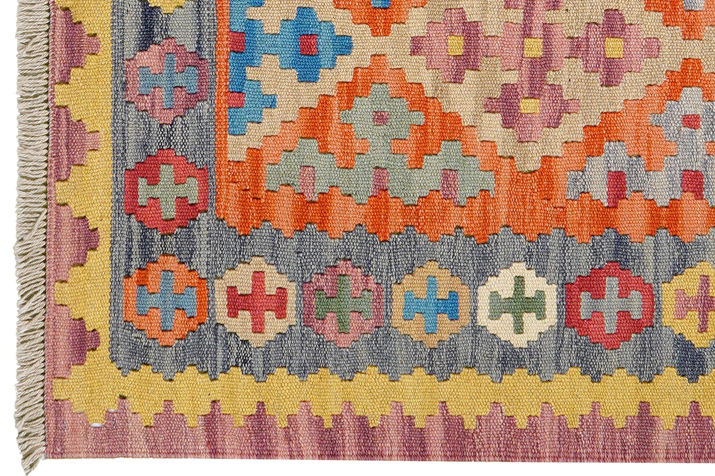 Kilim Gashgai Teppich Mehrfarbig