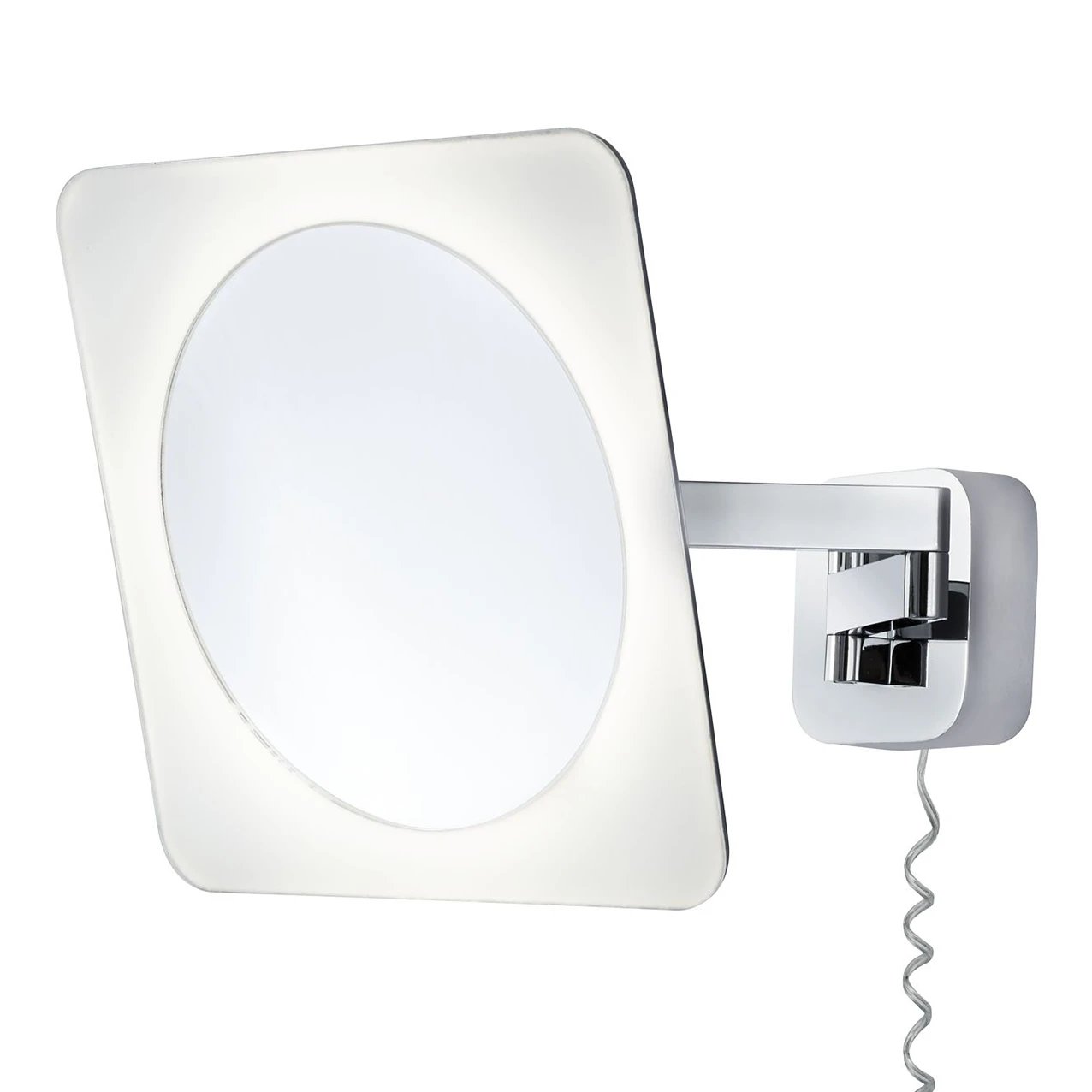 LED-Wandleuchte 1-flammig Acrylglas Chrom Weiß