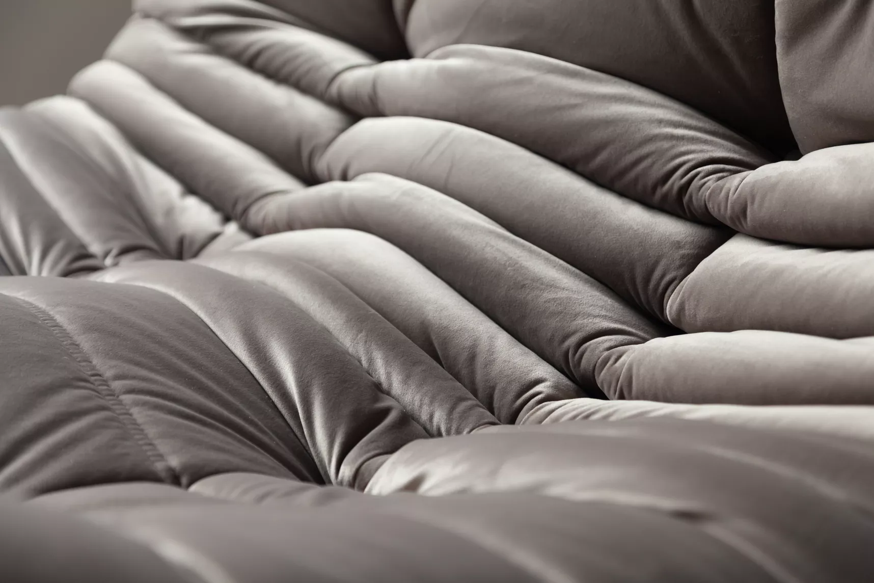 Togo Sofa 2-Seater Velvet Warm Grey