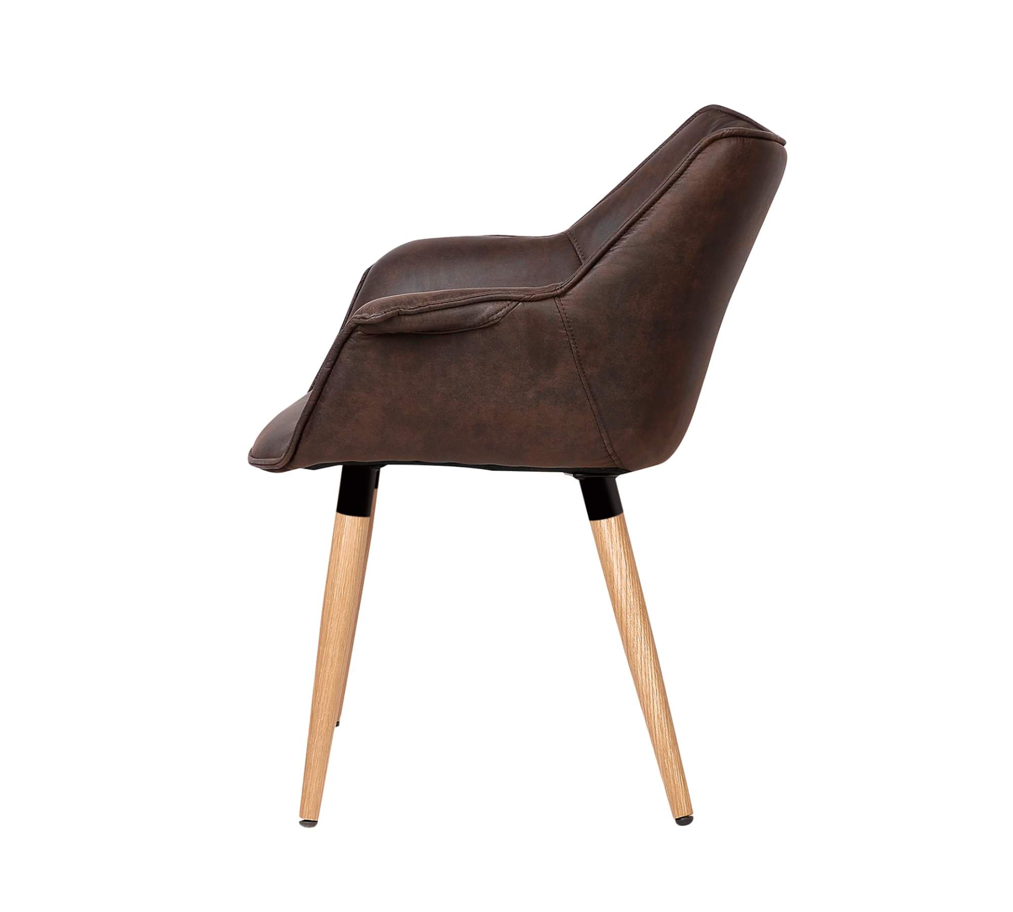 Armchair Solid wood Plastic Brown