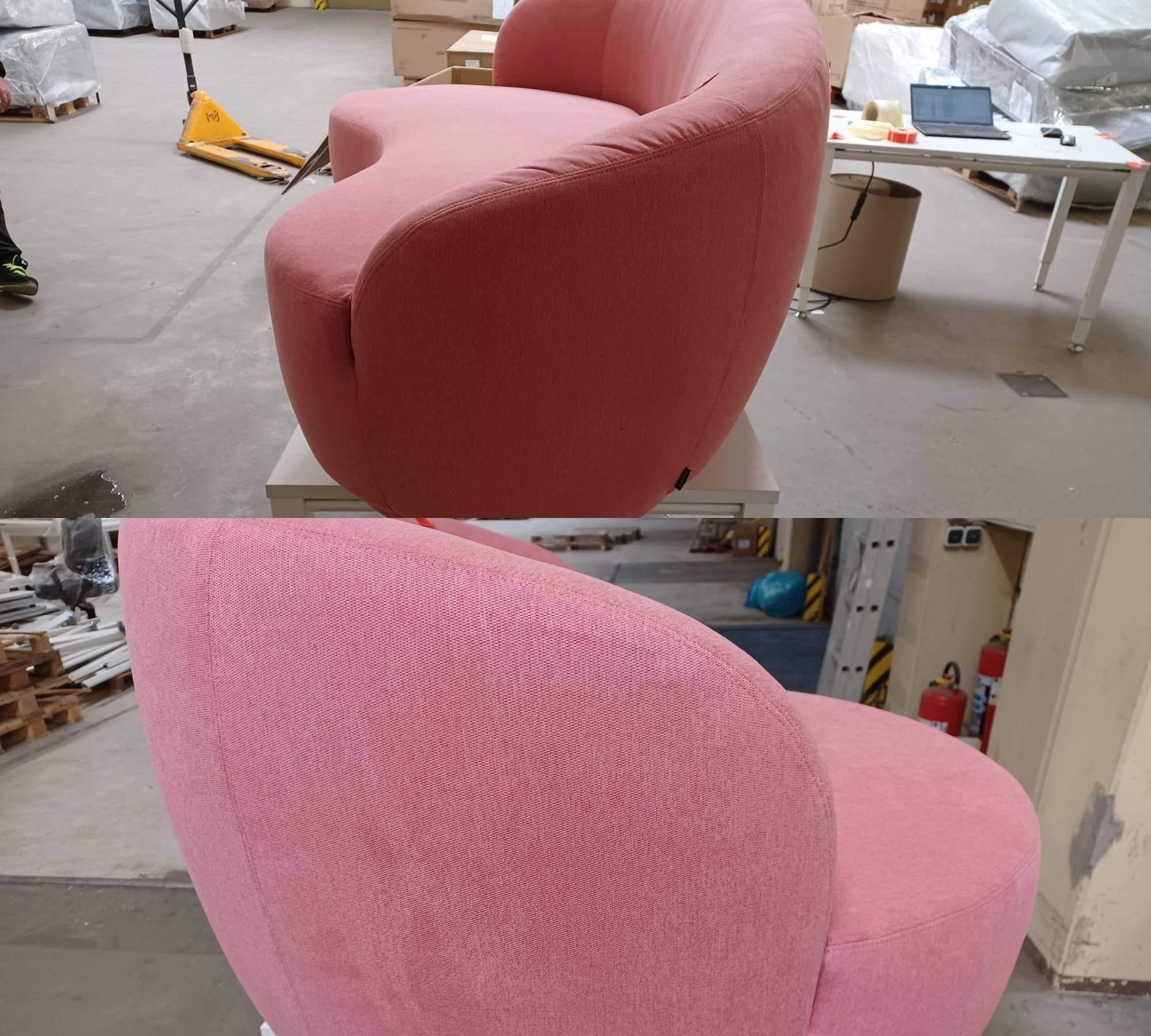 Rose 2,5-Sitzer Sofa Firenze Bubblegum