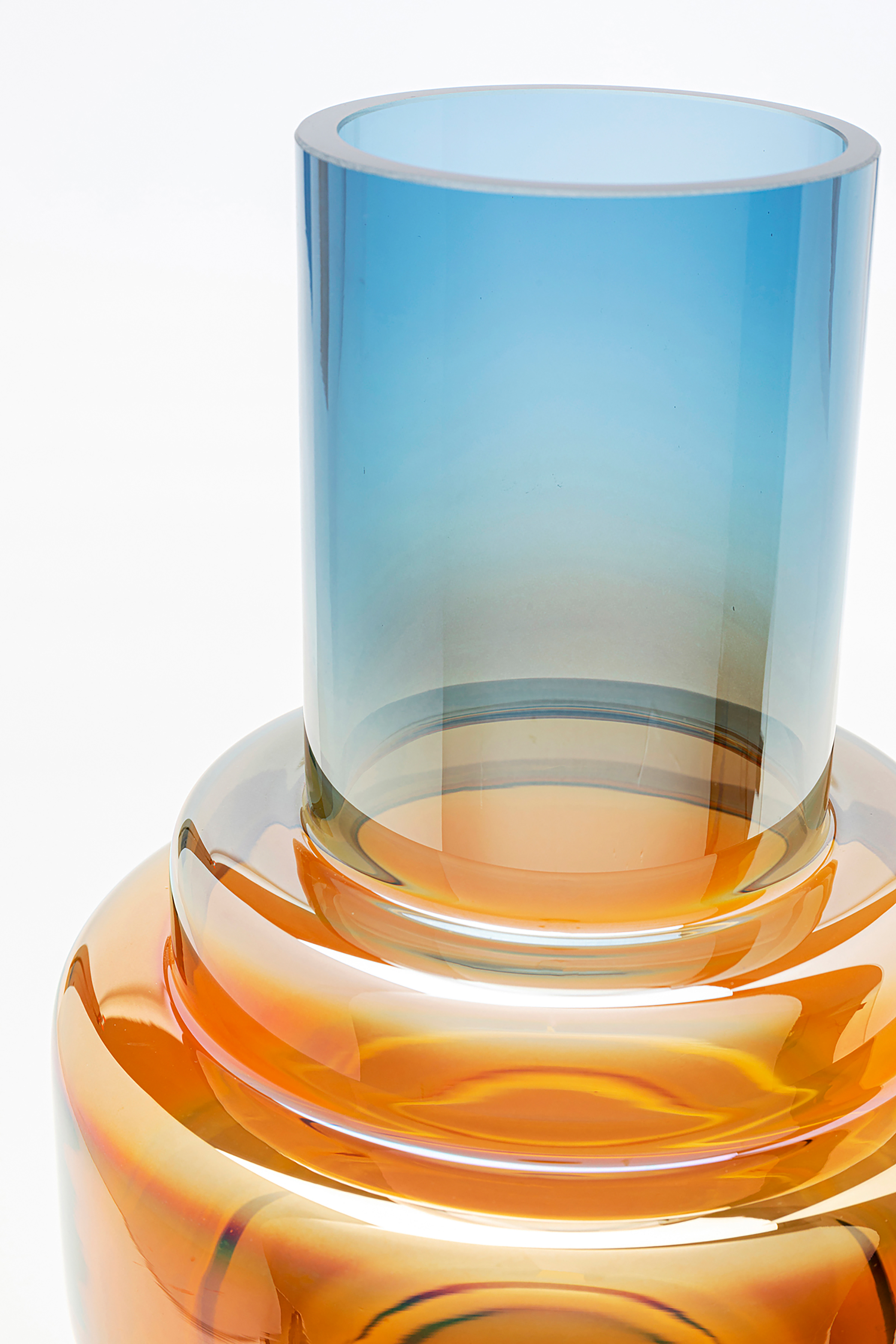 Phenom Vase Klarglas Mehrfarbig