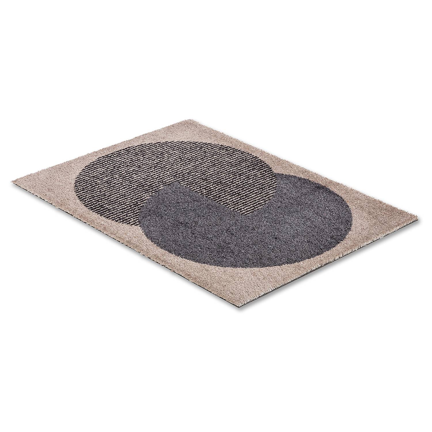Fußmatte Manhattan Circle Beige Anthrazit