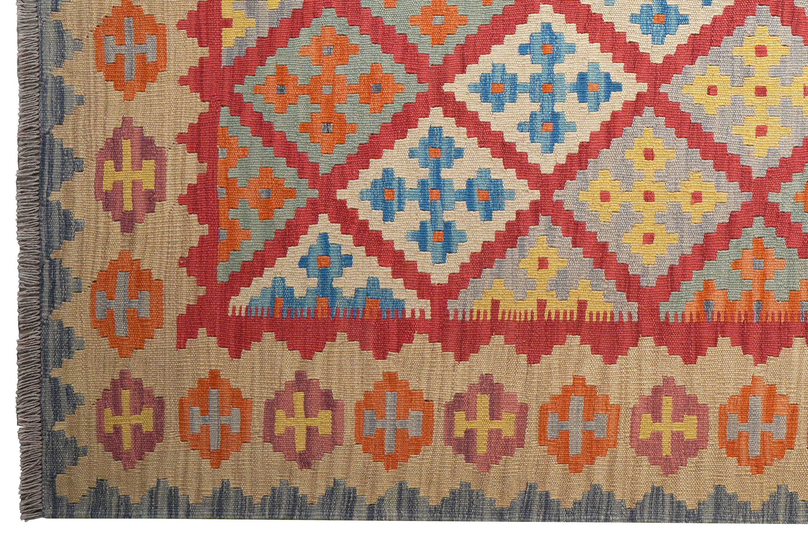 Kelim Gashgai Wool Multicolored