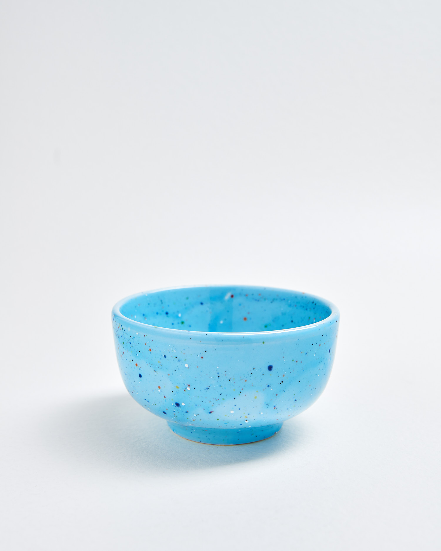 2x Party Mini Schüssel Keramik Blau