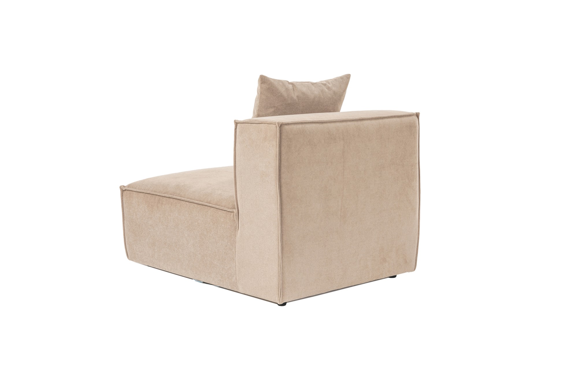 Modulsofa 1-Sitzer Leinen Cappuccino