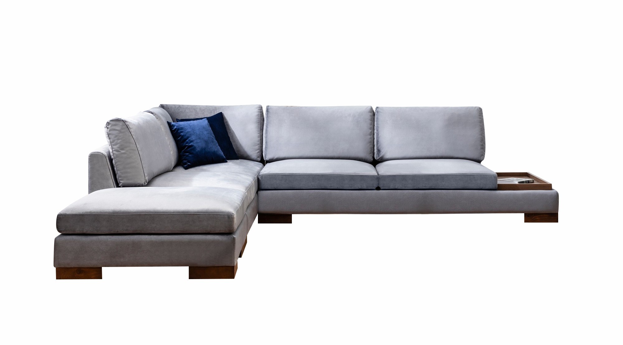 Tulip Corner Sofa Left Dark Grey
