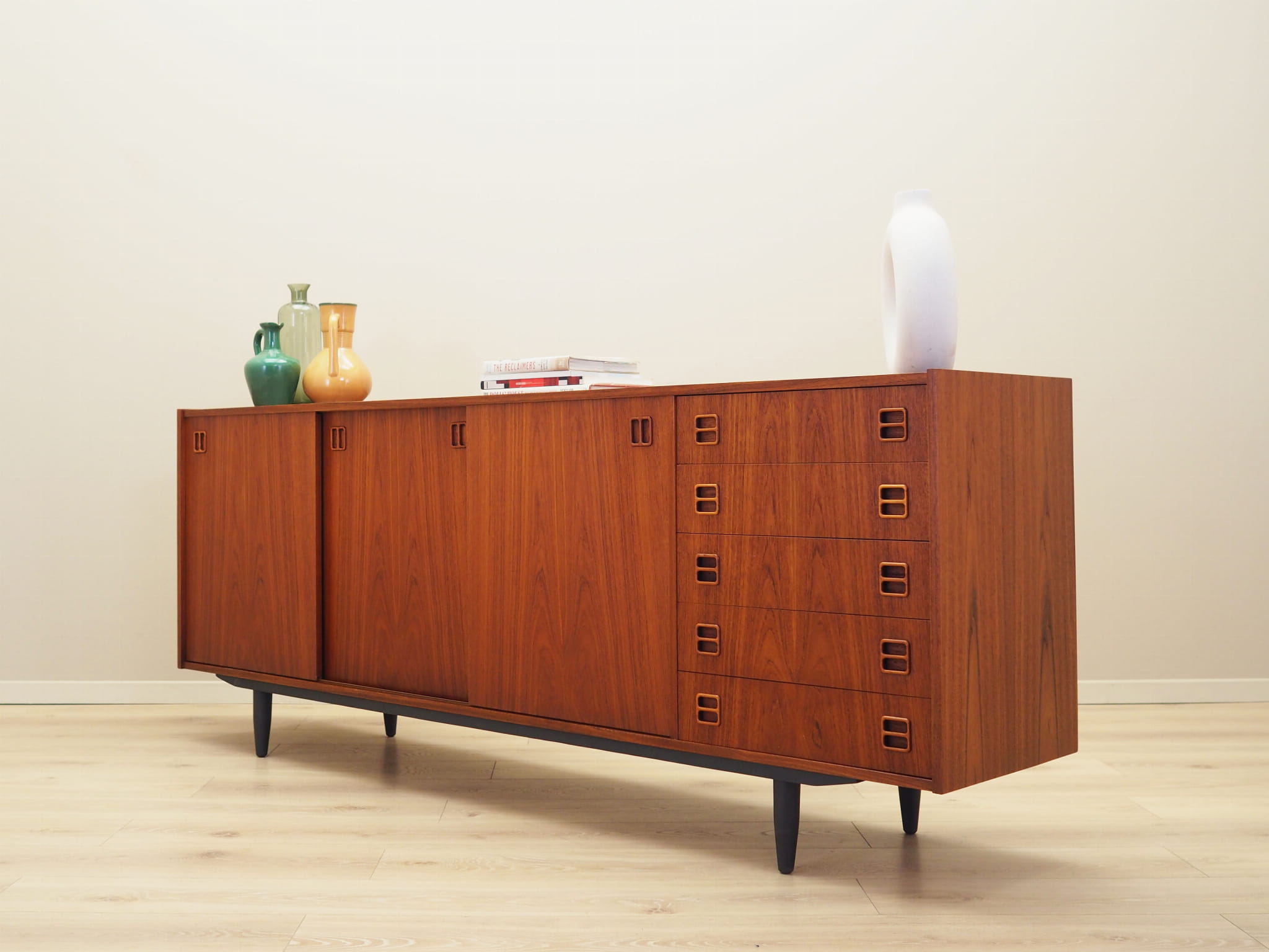 Vintage Sideboard Teakholz Braun 1960er Jahre