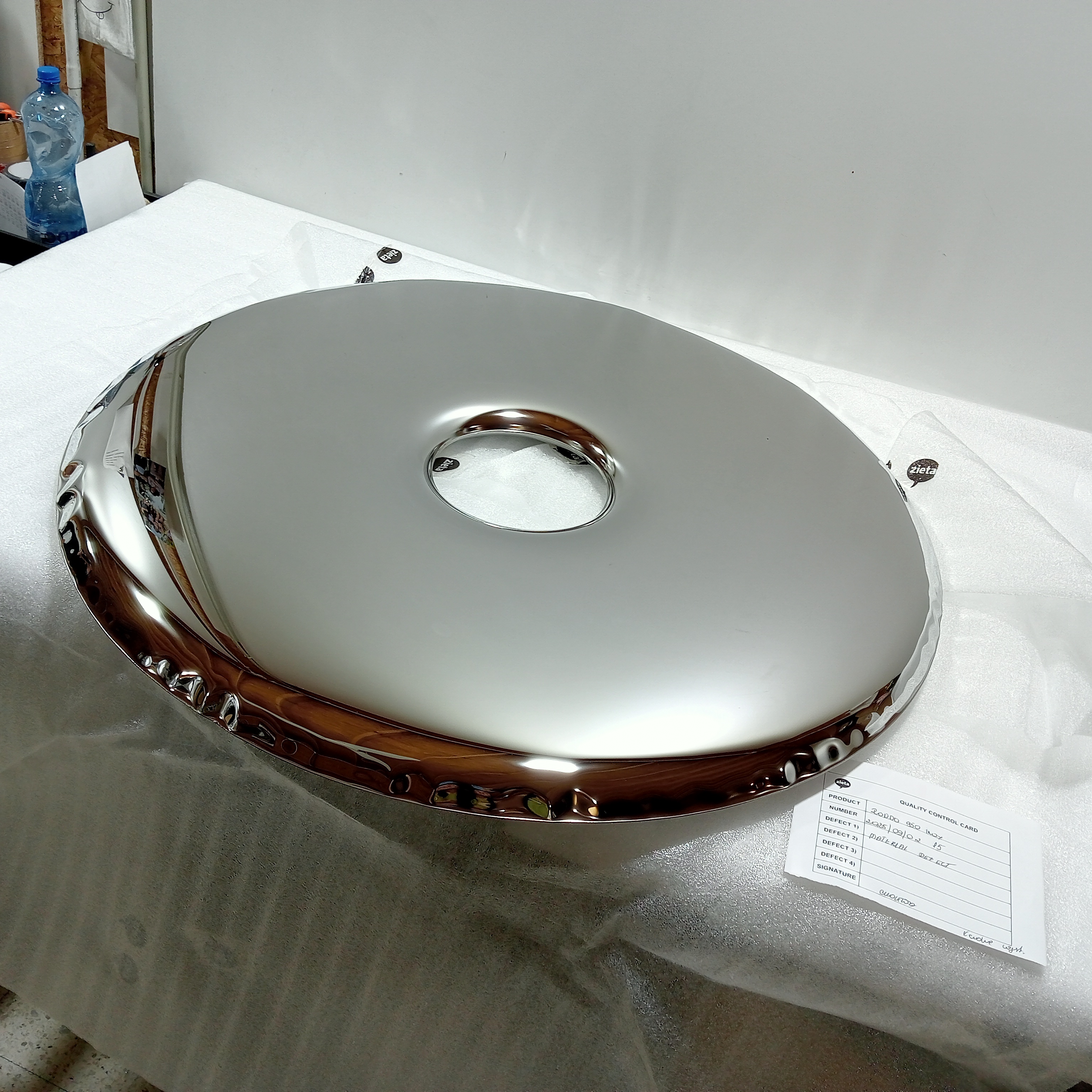 Rondo Spiegel 950 Edelstahl Inox Poliert Silber