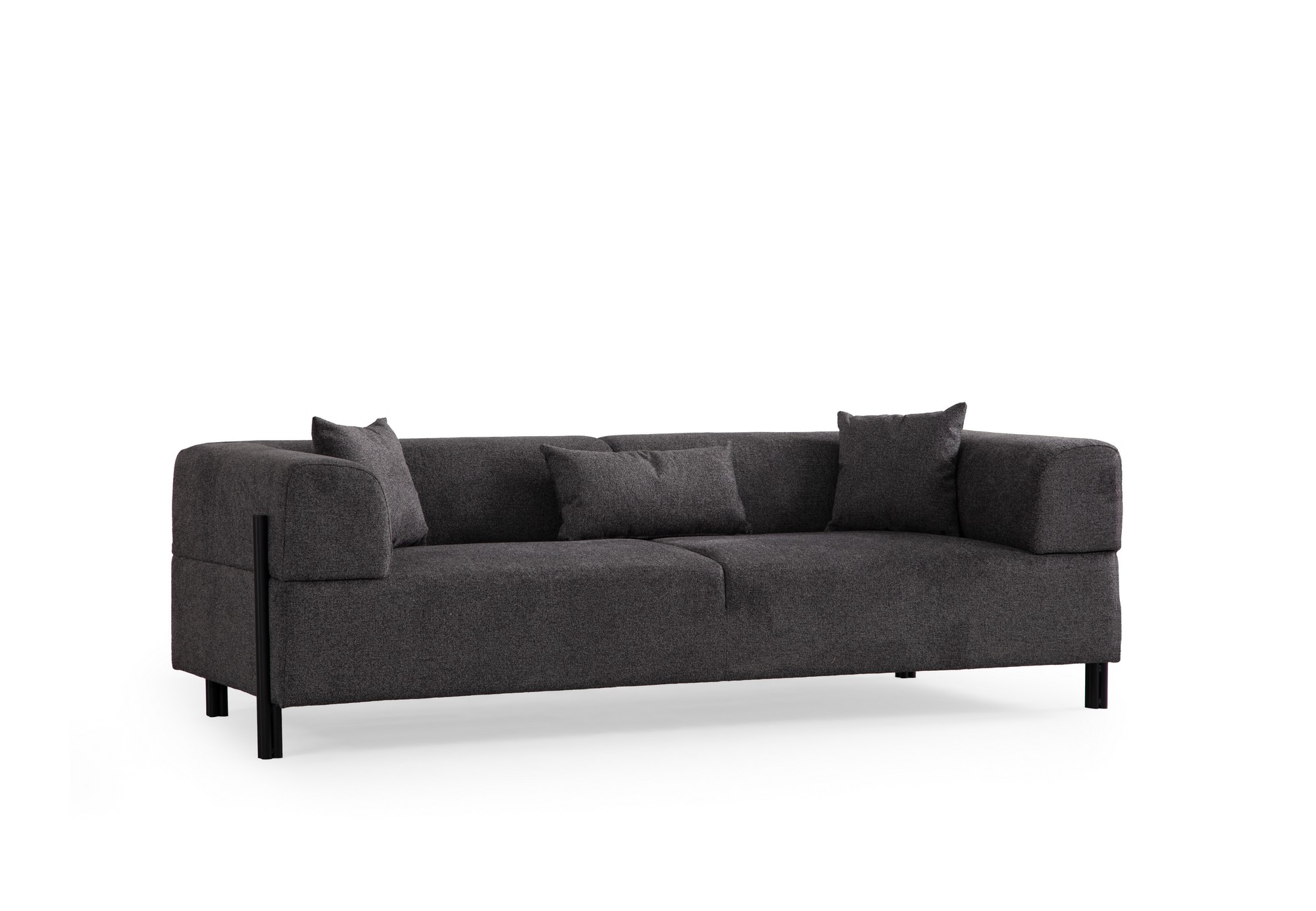 Gio 3-Sitzer Sofa Schwarzgrau