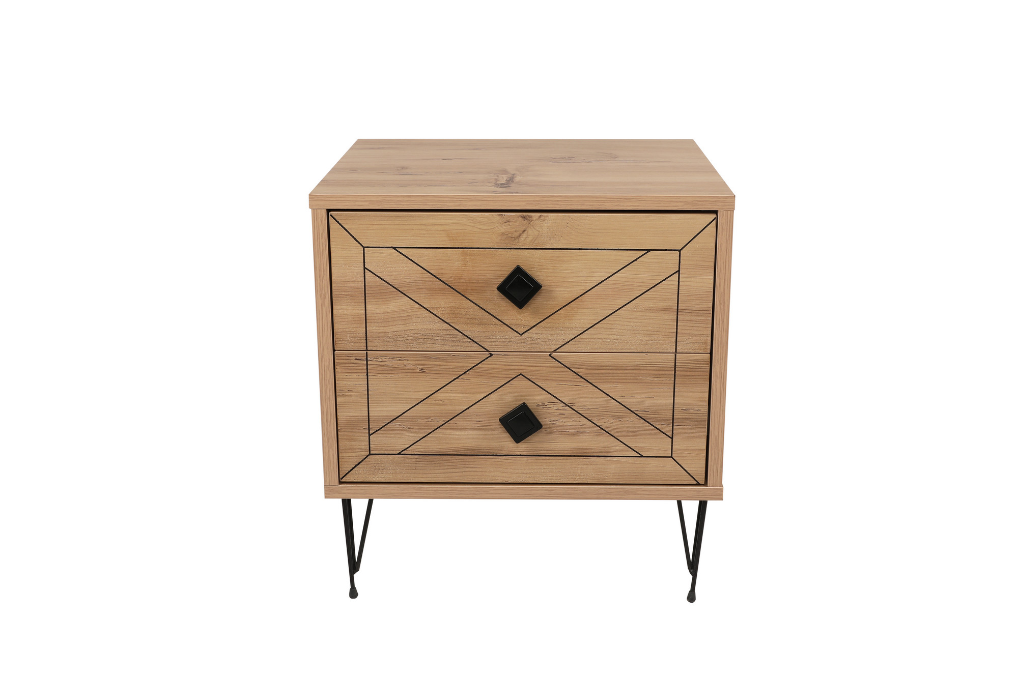 Luna bedside table wood veneer