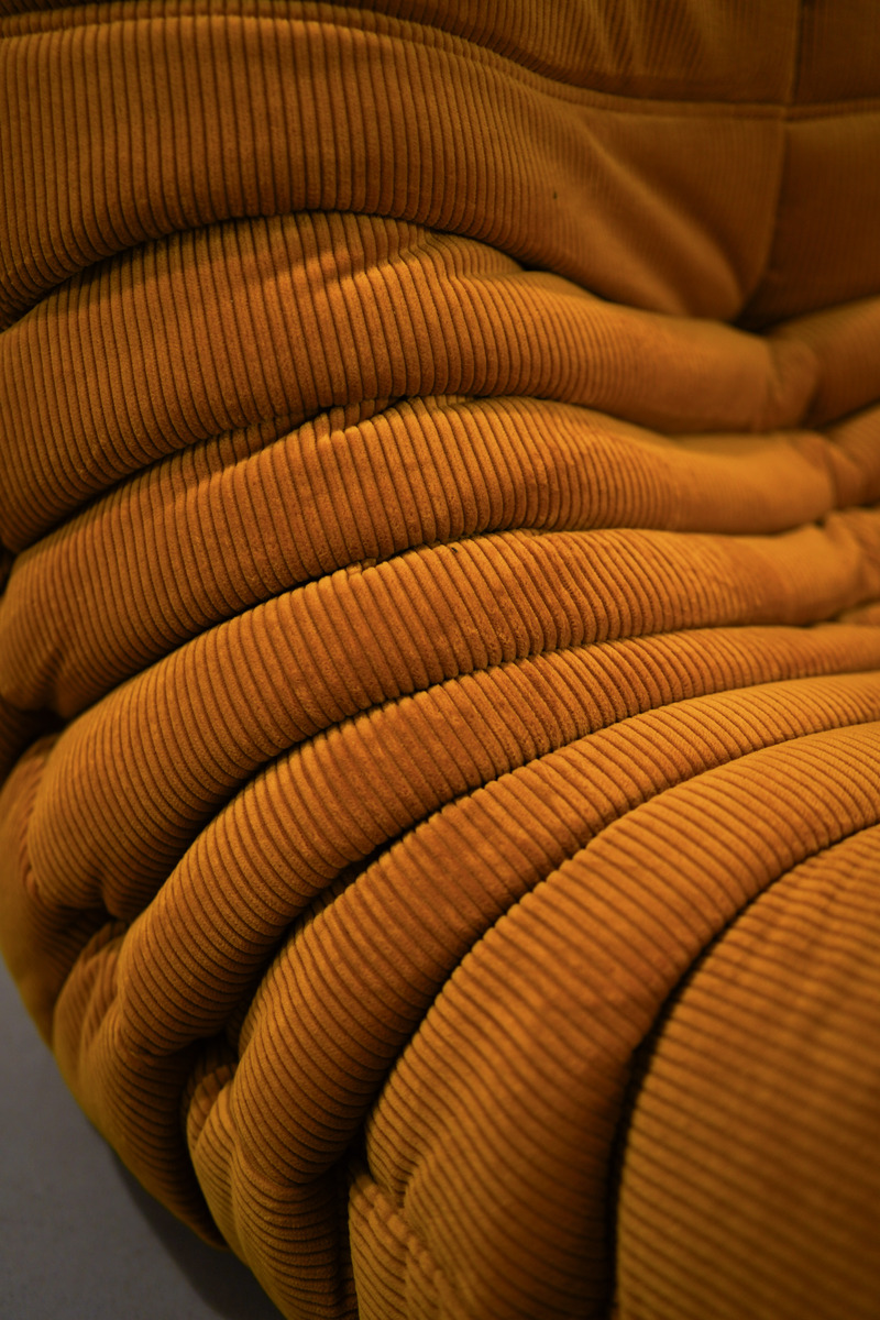 Togo Armchair Cord Gold Yellow