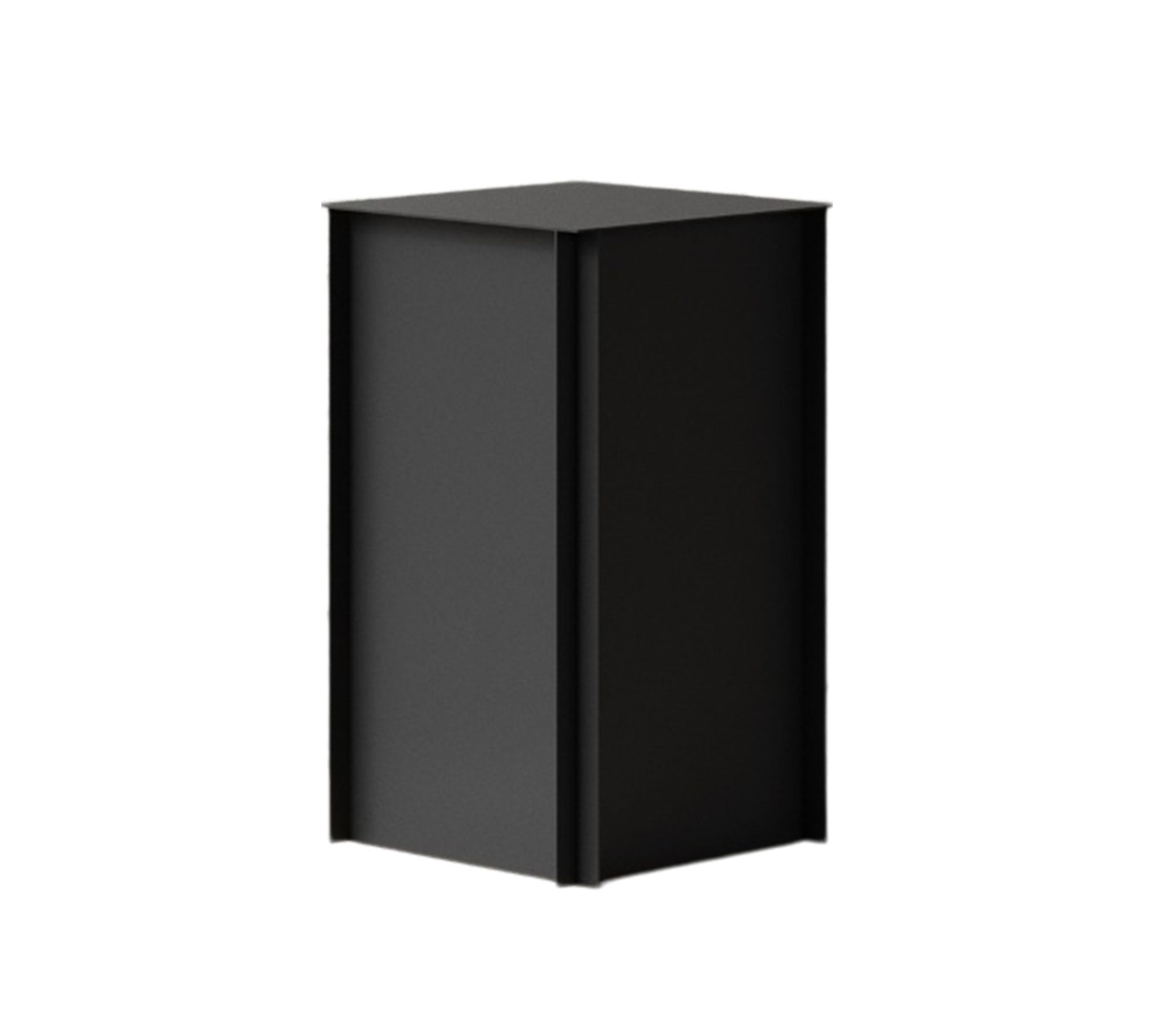 Pedestal 45 Side table Metal Black