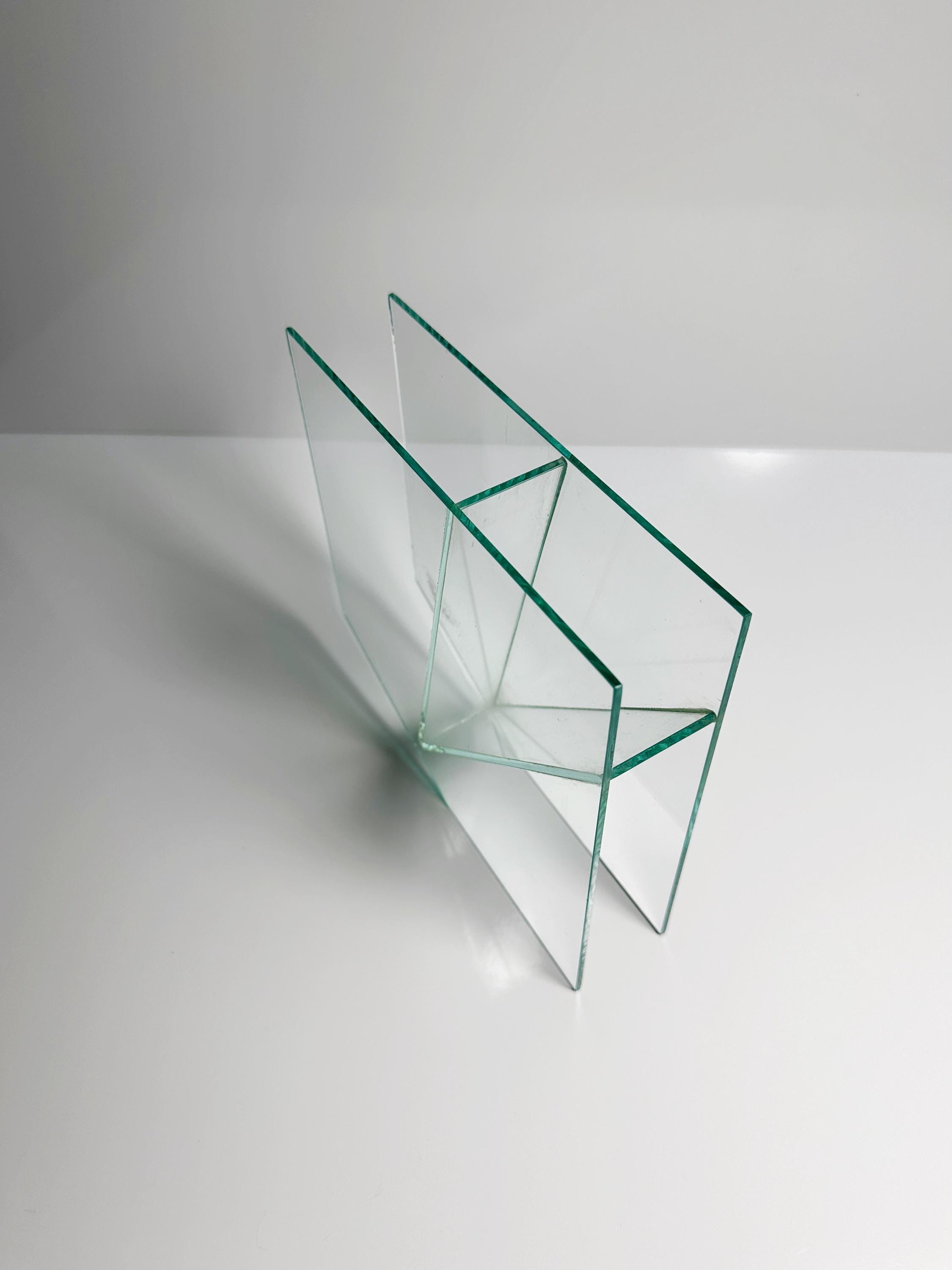Postmodern Blumenvase Glas 1990er Jahre
