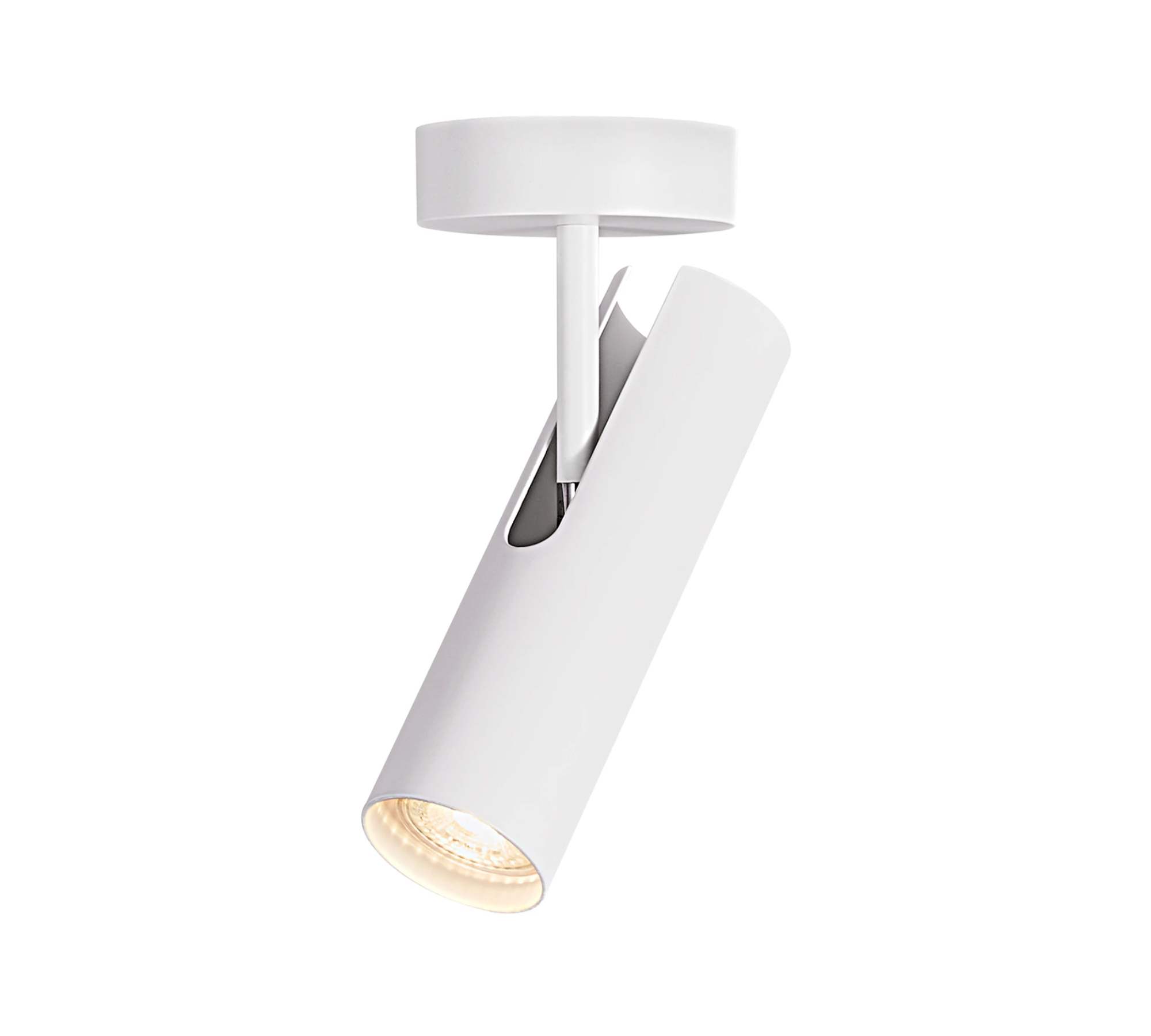 1-Flaming ceiling lamp Steel White