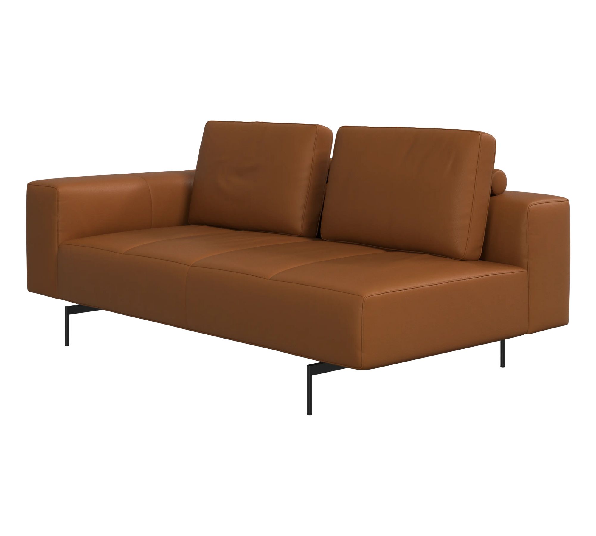 Amsterdam Sofa 2,5-Sitzer Nordic Grain Leder Karamell
