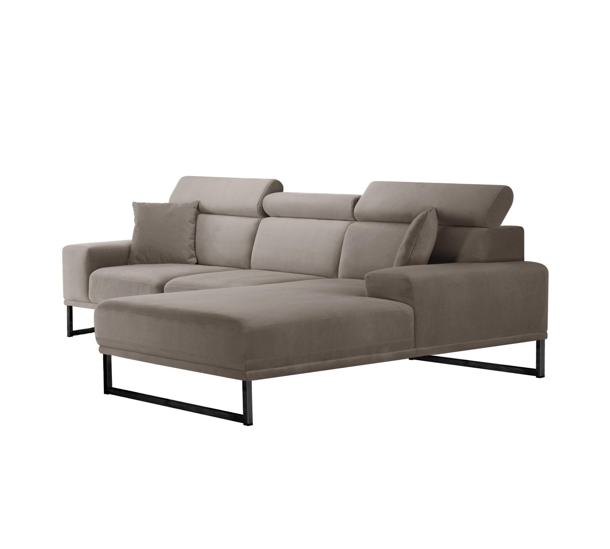 Georgia Sofa Récamiere Rechts Taupe