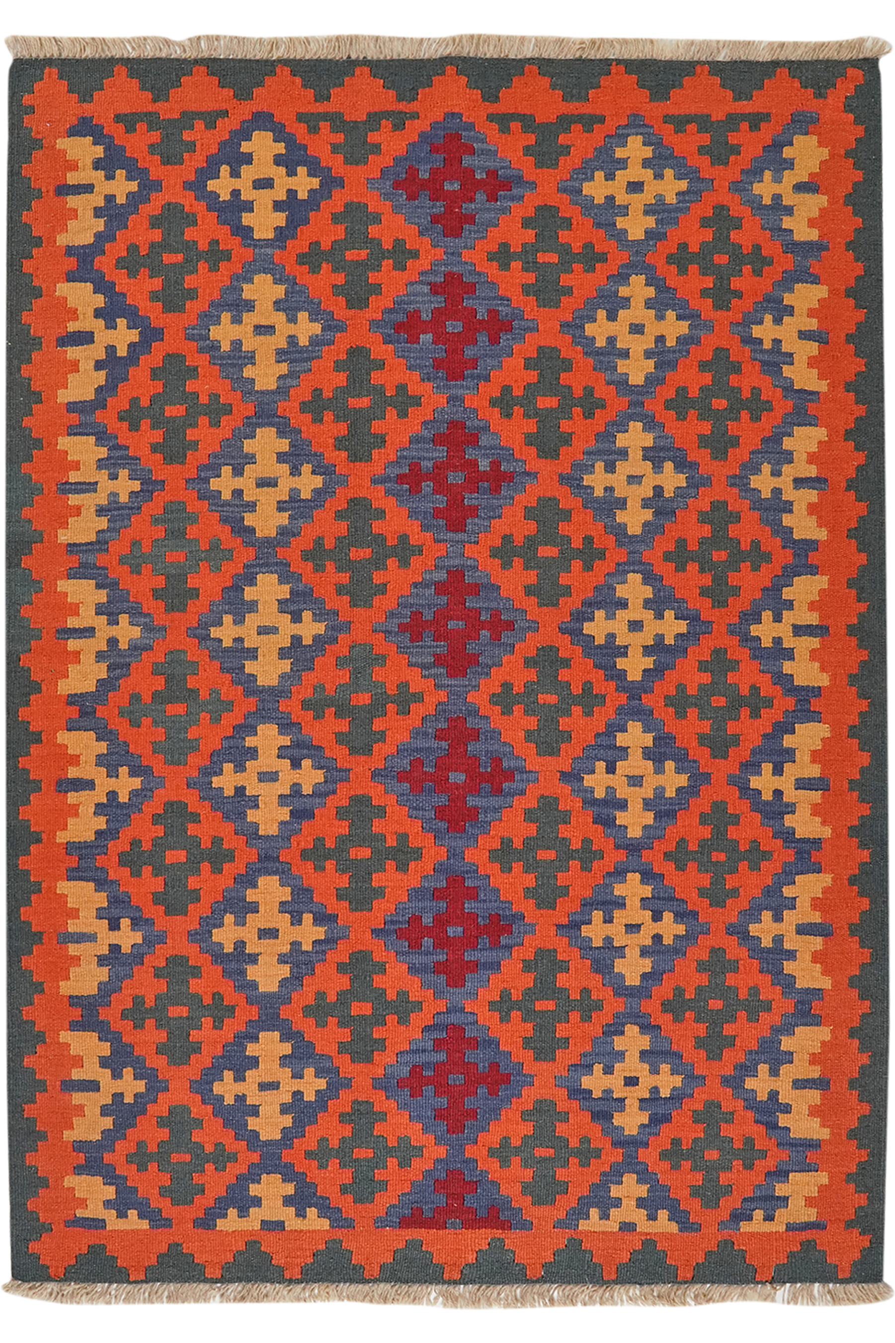Kilim Gashgai Teppich Mehrfarbig