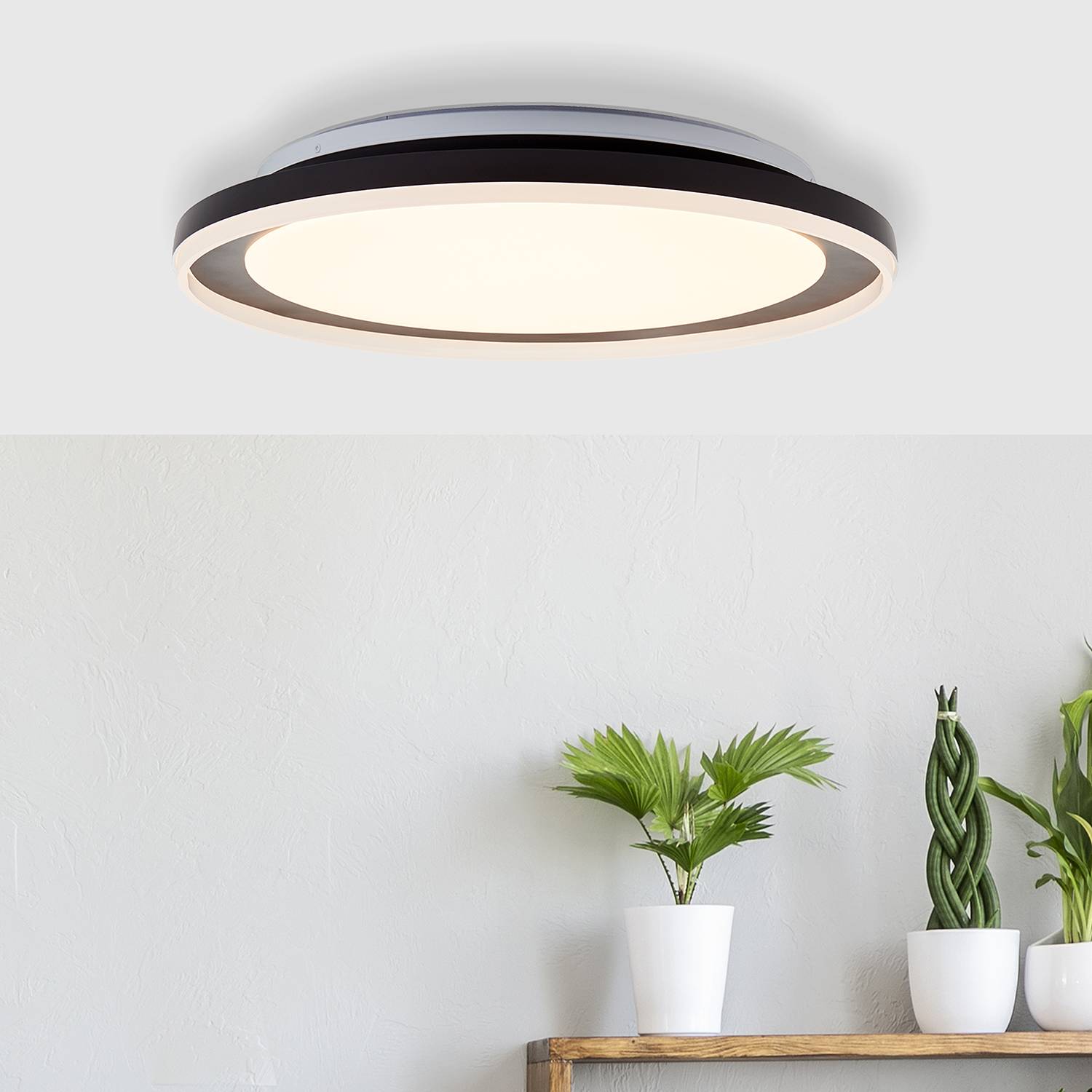 LED-Deckenleuchte Pederson Schwarz