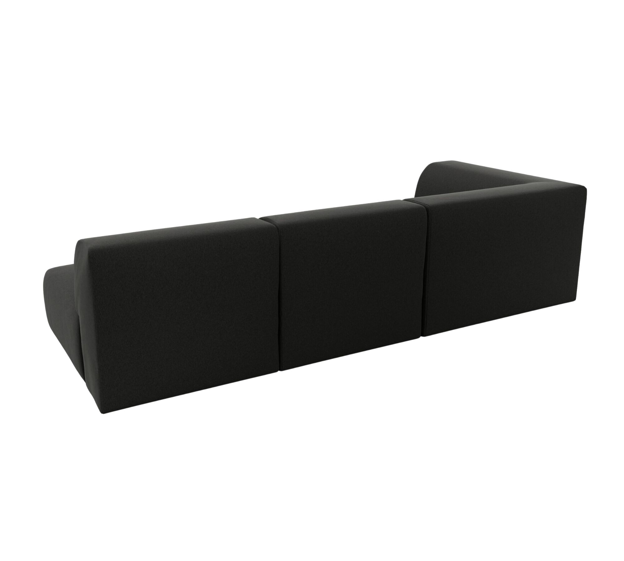 Pyllow Sofa 3-Sitzer Feingewebe Anthrazit