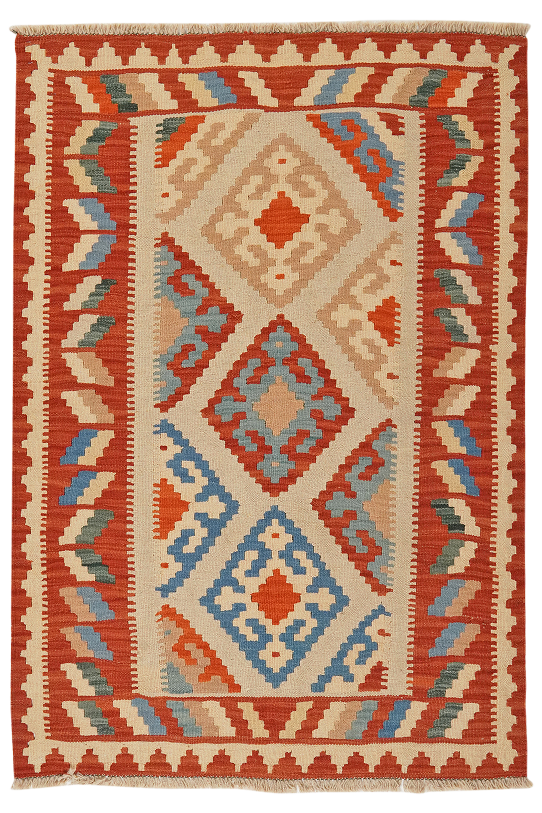 Kilim Gashgai Teppich Mehrfarbig